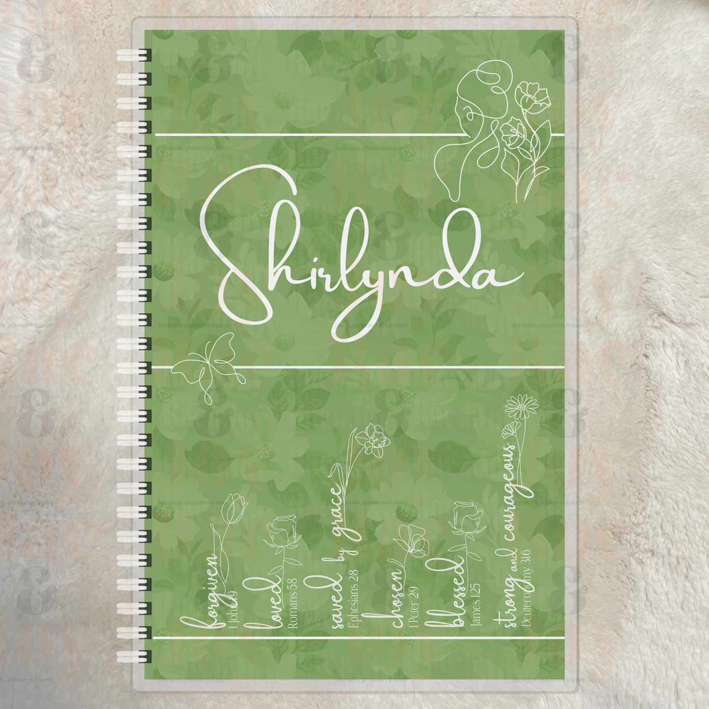 2025 Weekly ’I Am’ Planner With Affirmations & Scripture – Teal Olive Or Rose Journals/Planners