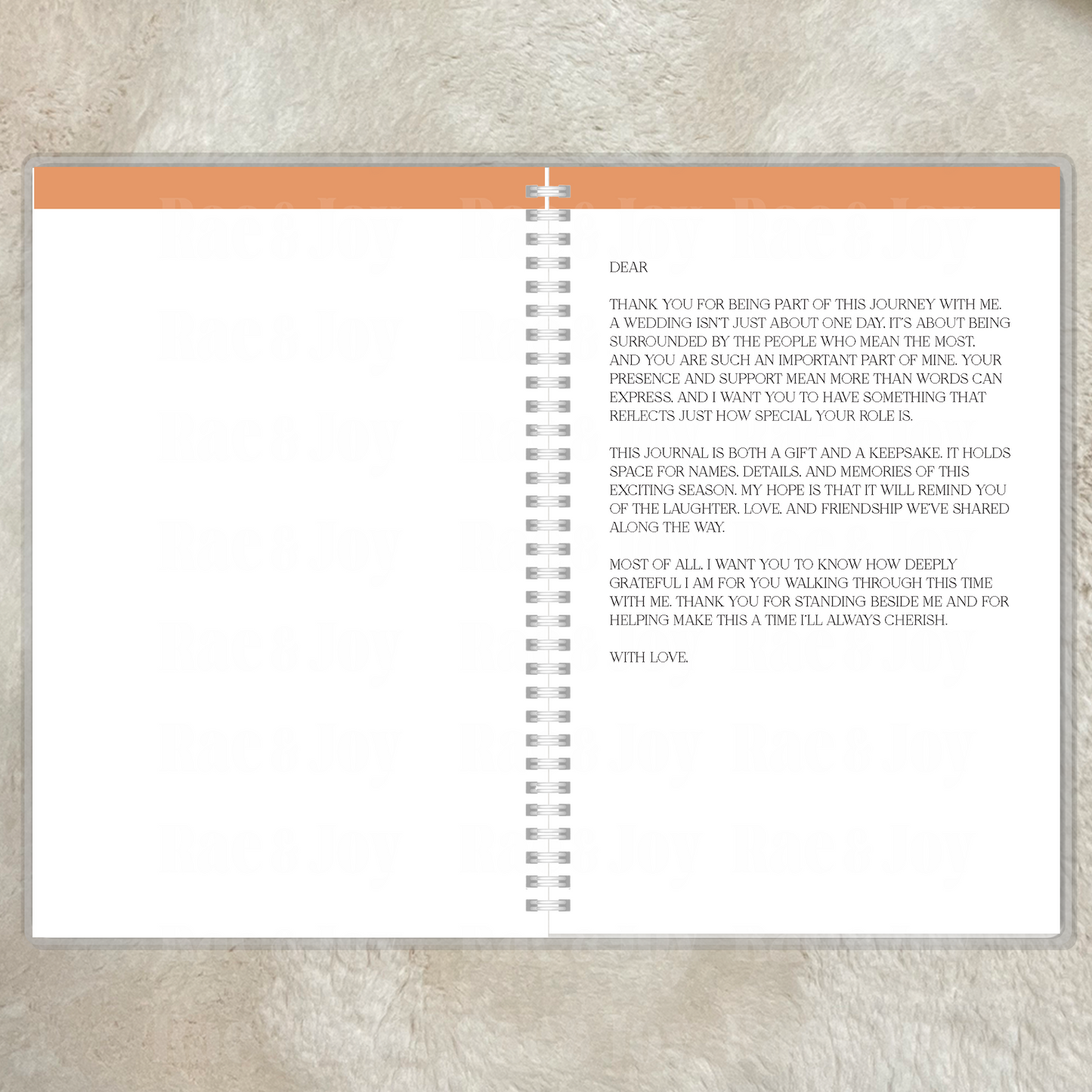 Custom Wedding Party Journal – Personalized Hardcover Gift for Bridesmaids, Maid of Honor, Mother of the Bride & More | Bridal Party Keepsake