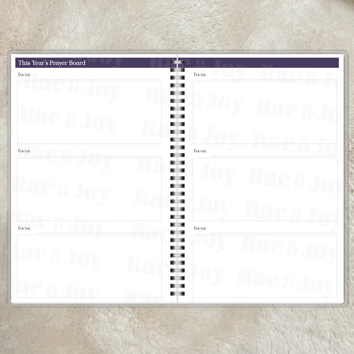 Fearfully and Wonderfully Made Lined Journal & 2025 Monthly Planner - Purple Floral Design
