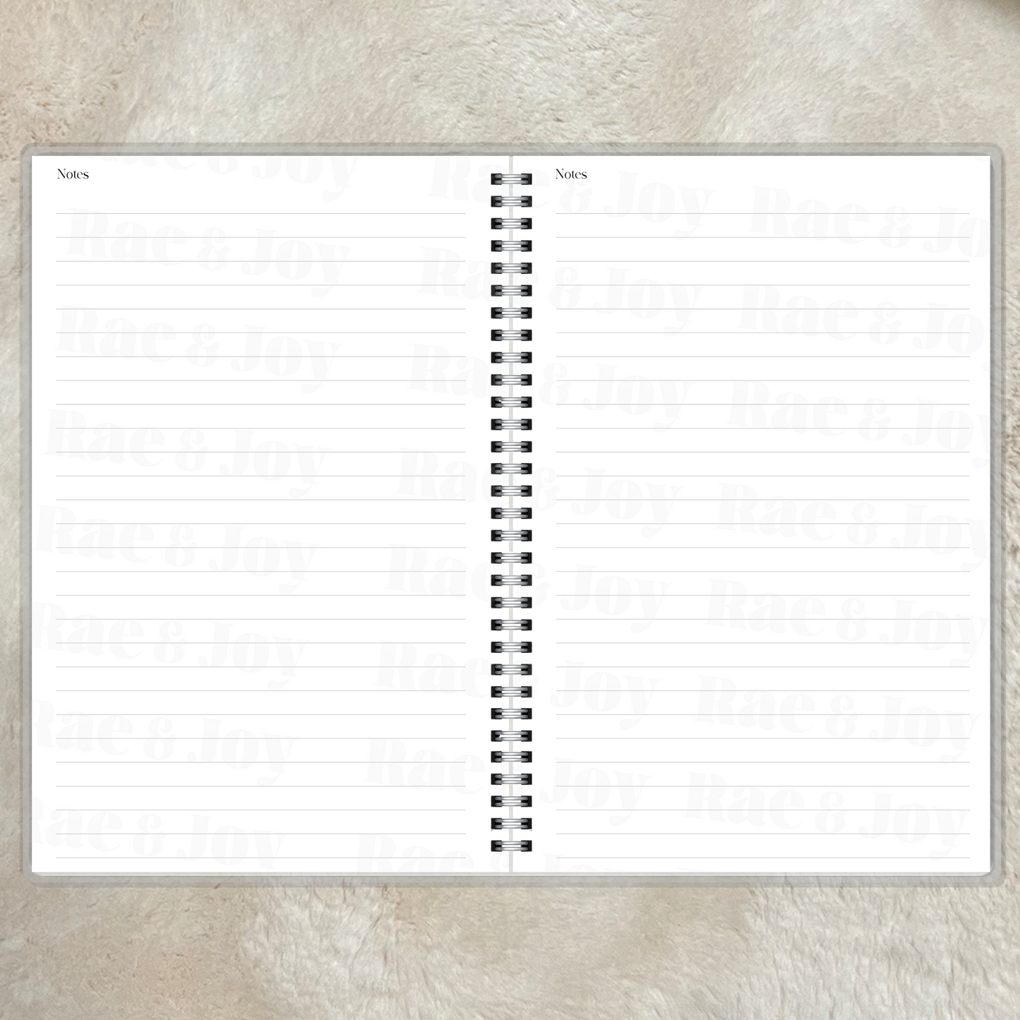 Fearfully and Wonderfully Made Lined Journal & 2025 Monthly Planner - Purple Floral Design