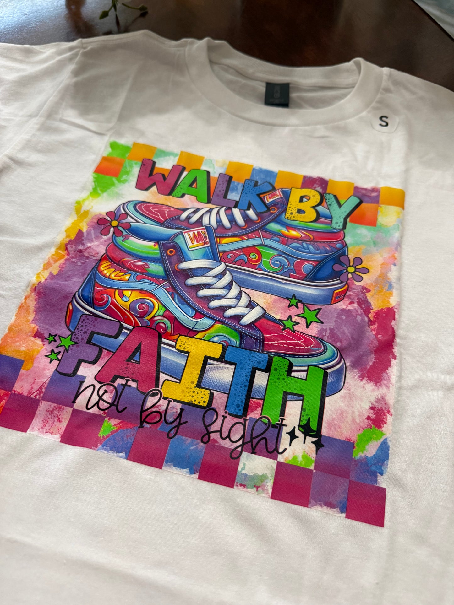 Walk by Faith - Youth T-shirt White - SALE