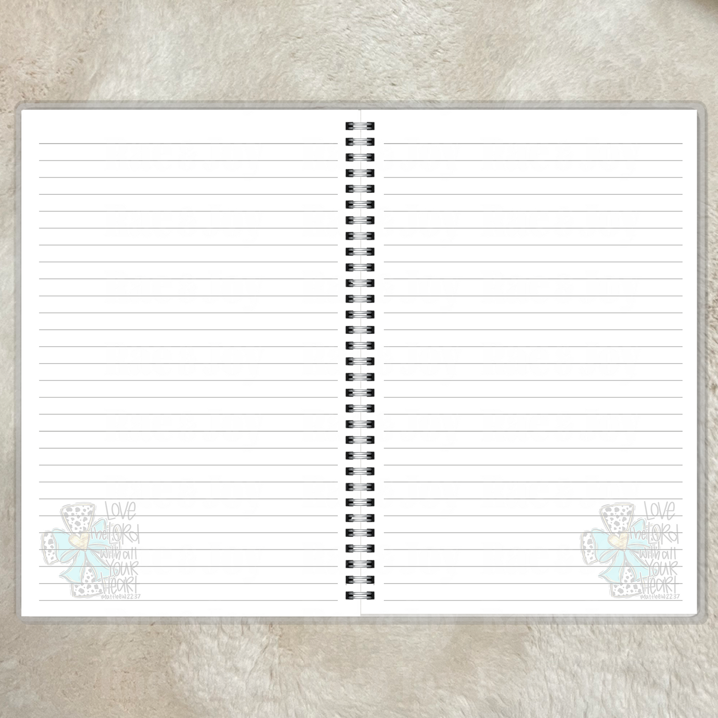 Love the Lord With All Your Heart Journal – Matthew 22:37 Christian Lined Notebook (5.5x8.5”)