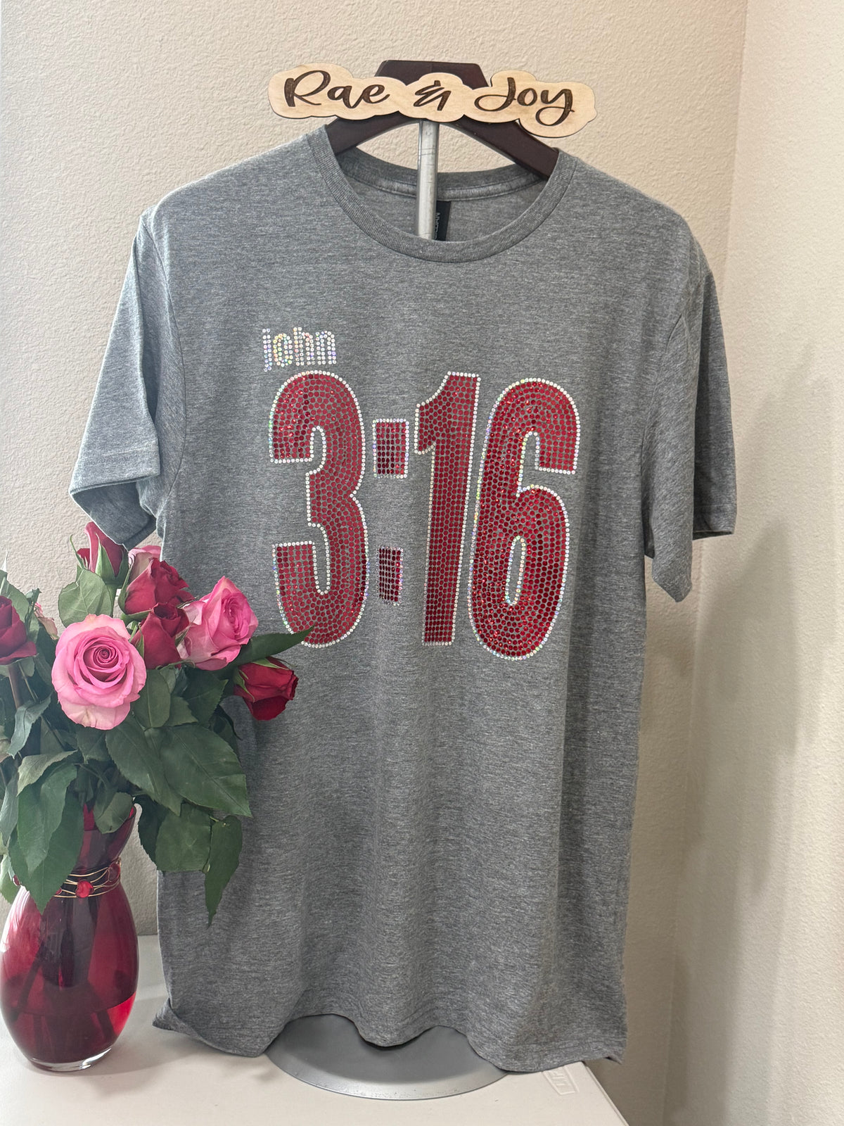 John 3:16 Scripture Sparkle T-Shirt | Christian Faith Tee