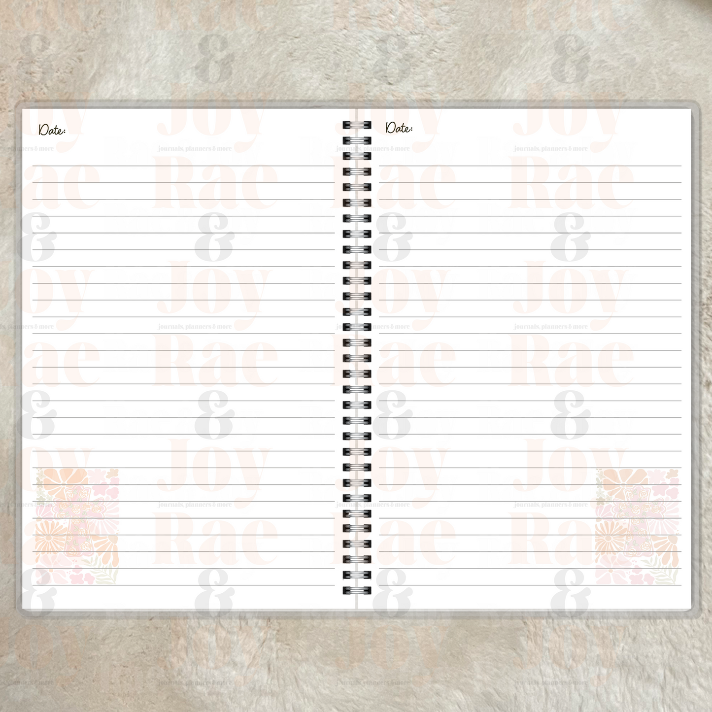Christian Journal – Every Day is a Gift | 2 Sizes | Floral Cross Notebook Journals/Planners