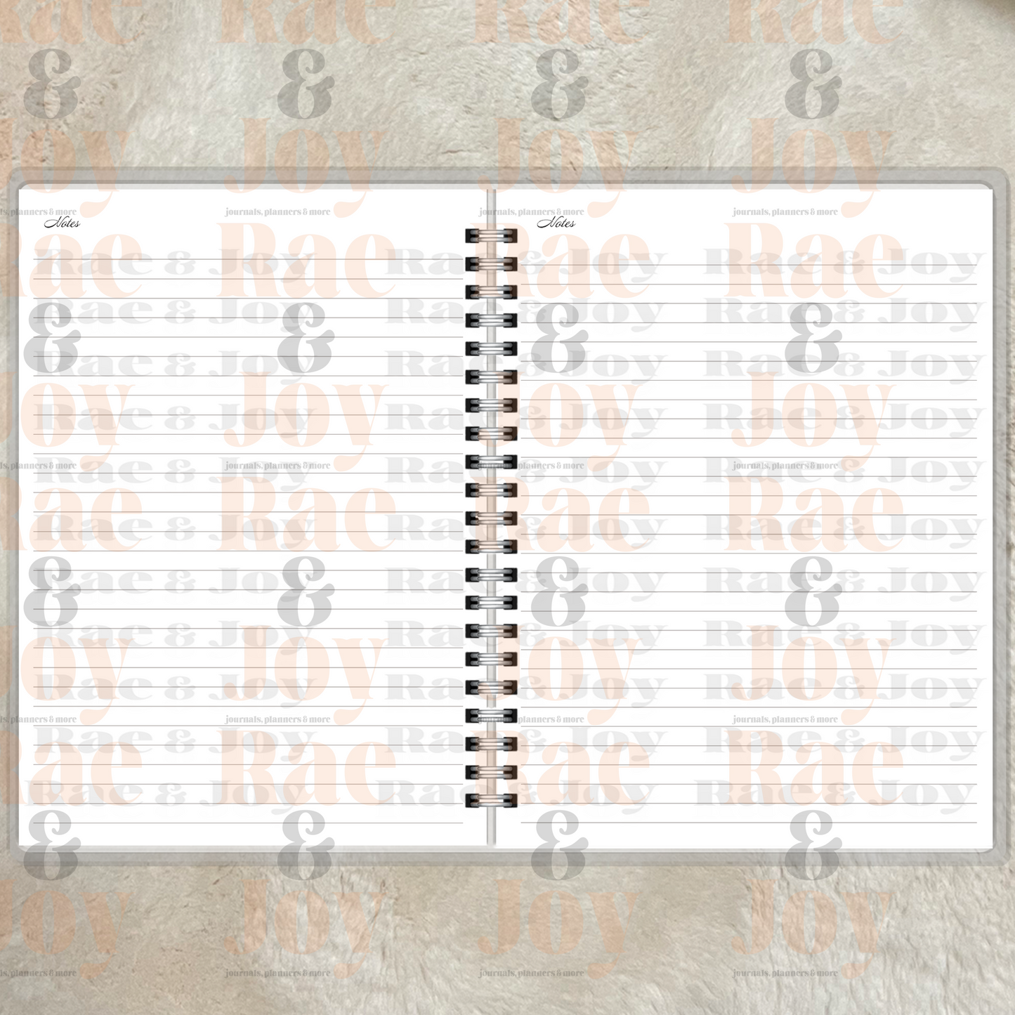 Faith and Favor Lined or Prayer Journal – Personalized Laminated Cover Journals/Planners