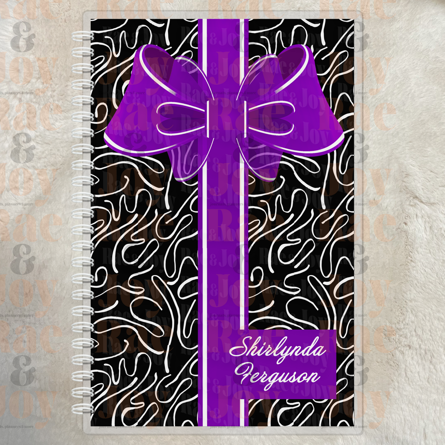 Faith and Favor Lined or Prayer Journal – Personalized Laminated Cover Journals/Planners