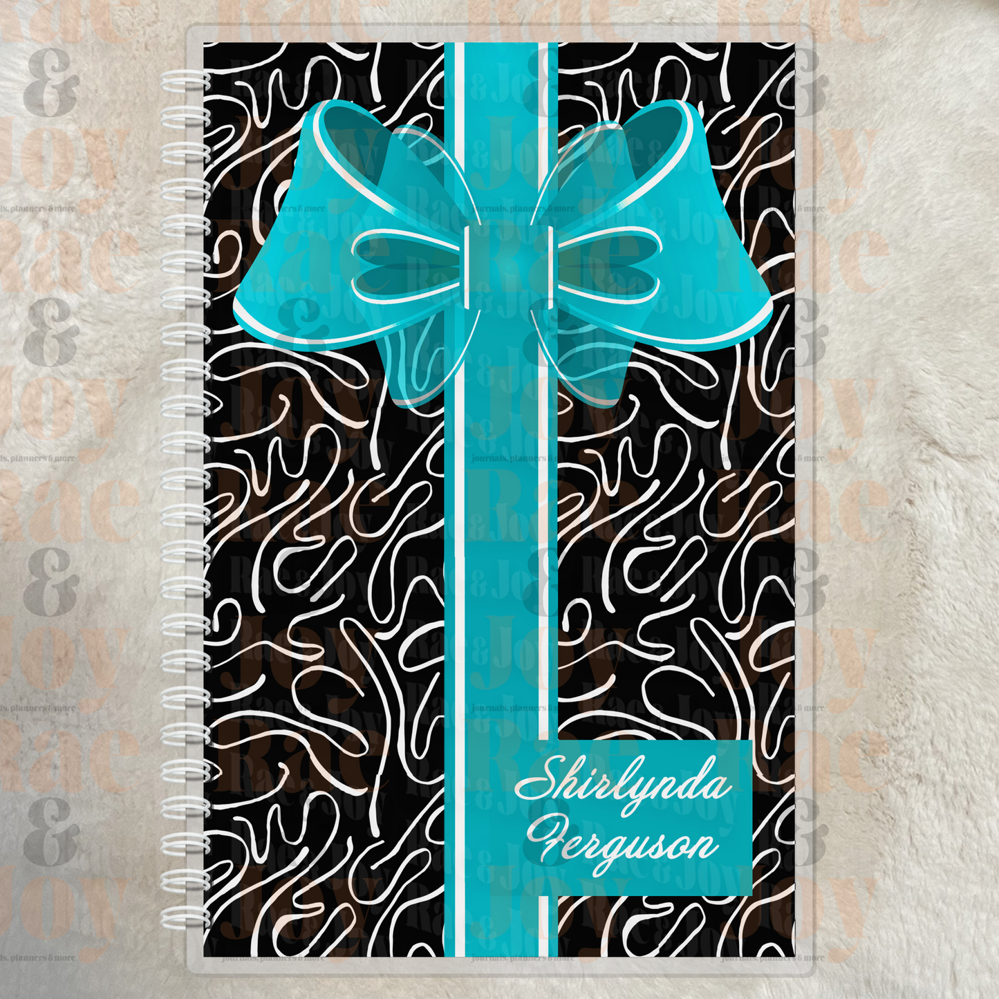 Faith and Favor Lined or Prayer Journal – Personalized Laminated Cover Journals/Planners