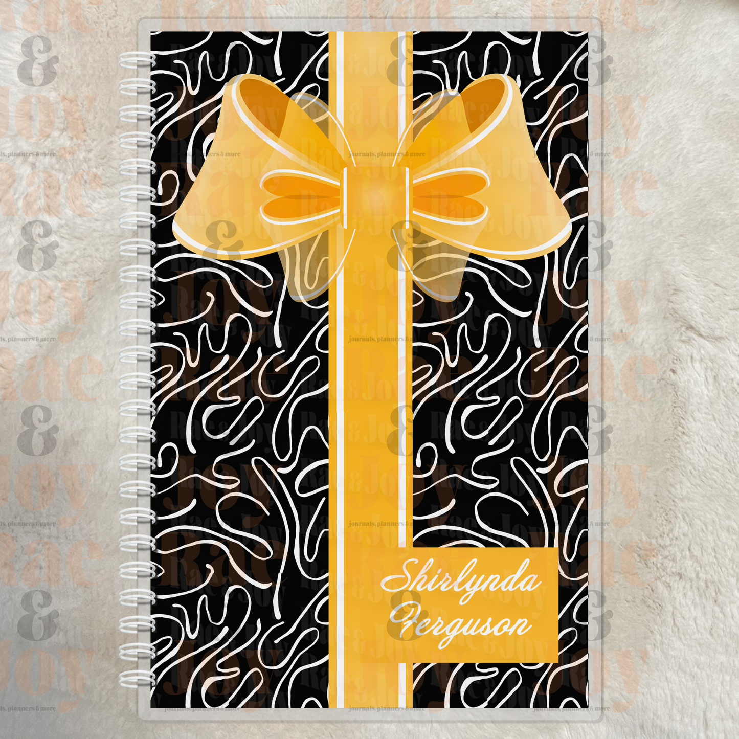 Faith and Favor Lined or Prayer Journal – Personalized Laminated Cover Journals/Planners
