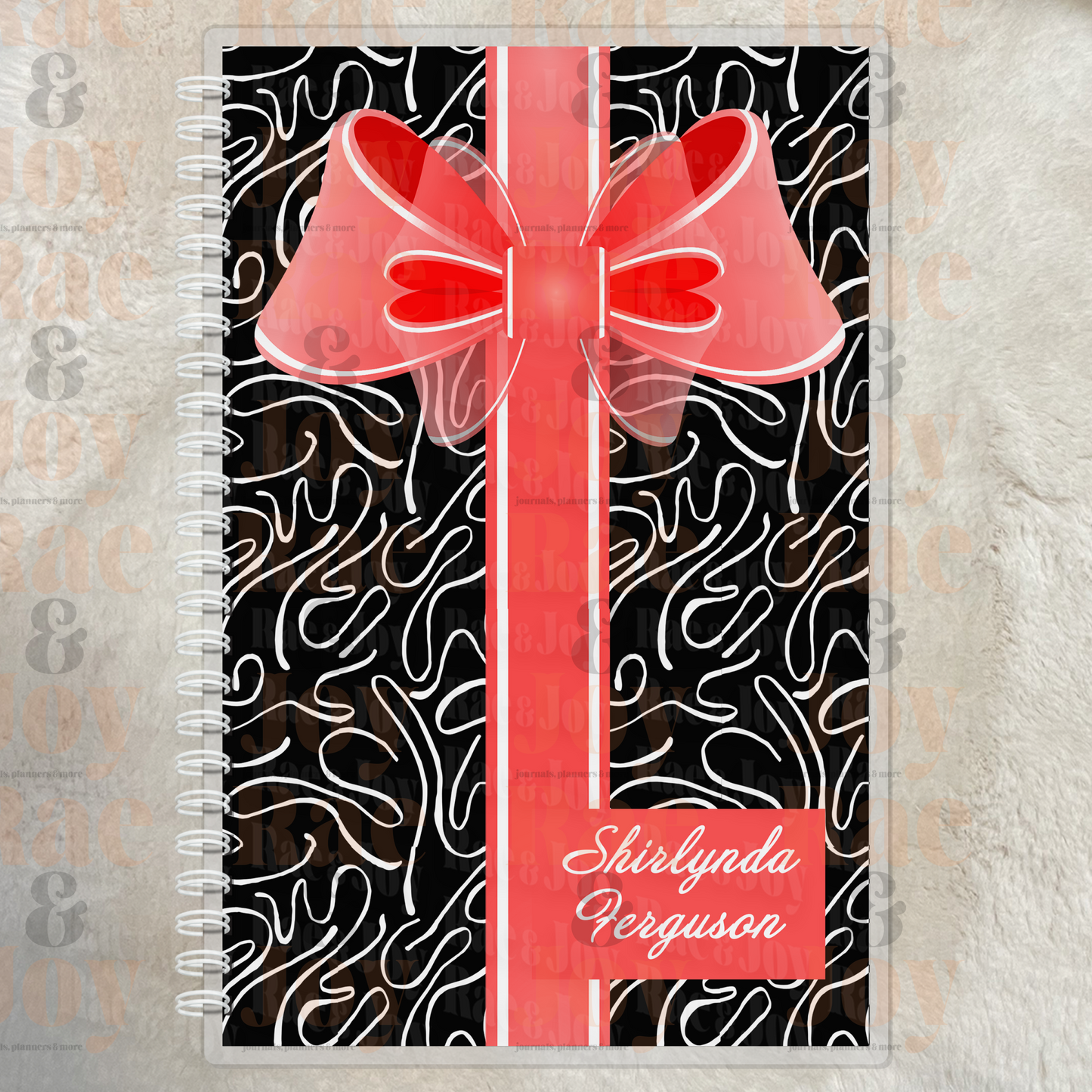 Faith and Favor Lined or Prayer Journal – Personalized Laminated Cover Journals/Planners