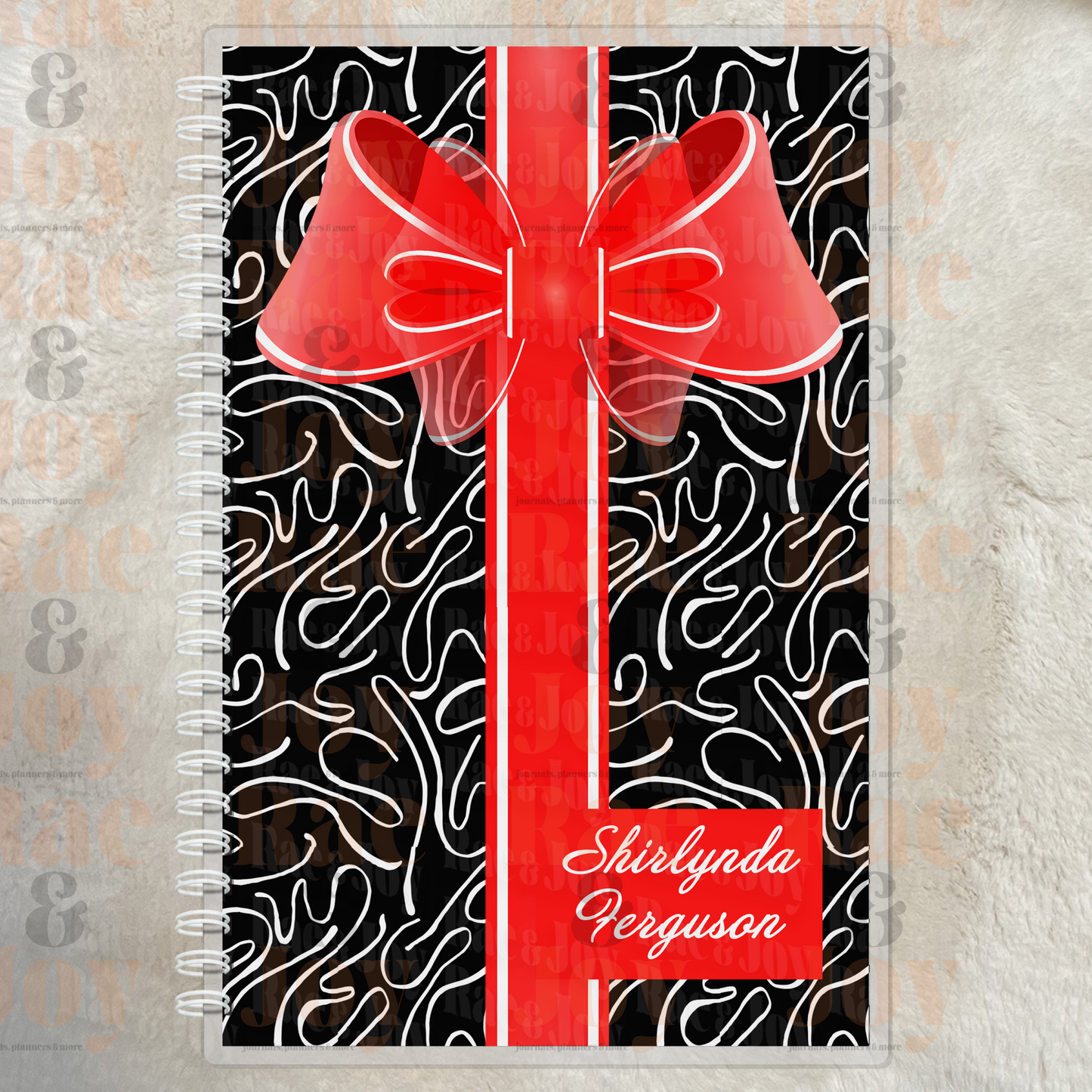 Faith and Favor Lined or Prayer Journal – Personalized Laminated Cover Journals/Planners