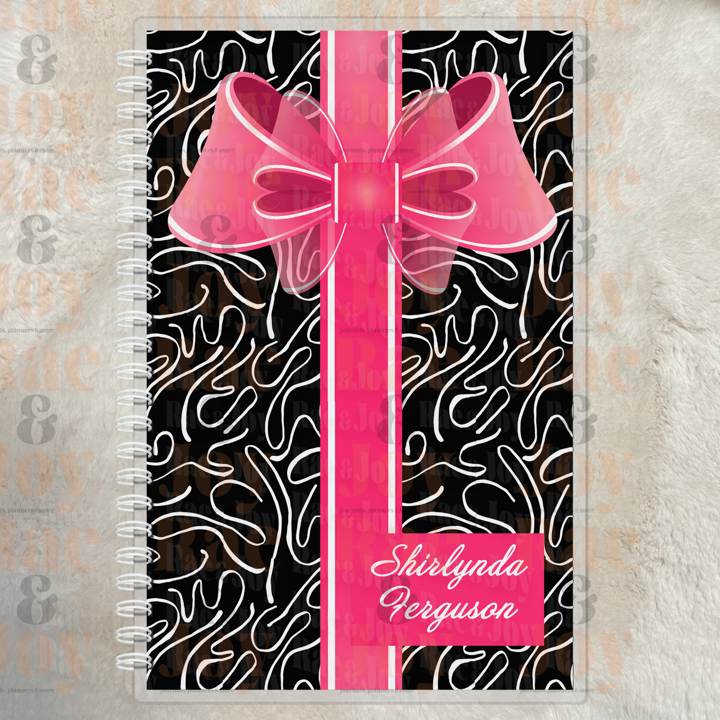 Faith and Favor Lined or Prayer Journal – Personalized Laminated Cover Journals/Planners