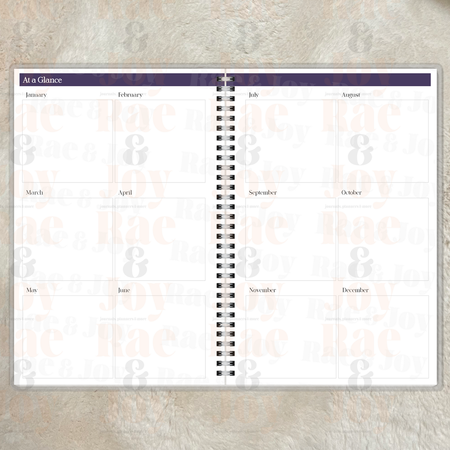 Fearfully and Wonderfully Made Purple Floral Journal or 2025-2026 Planner – Personalized Christian Gift for Women