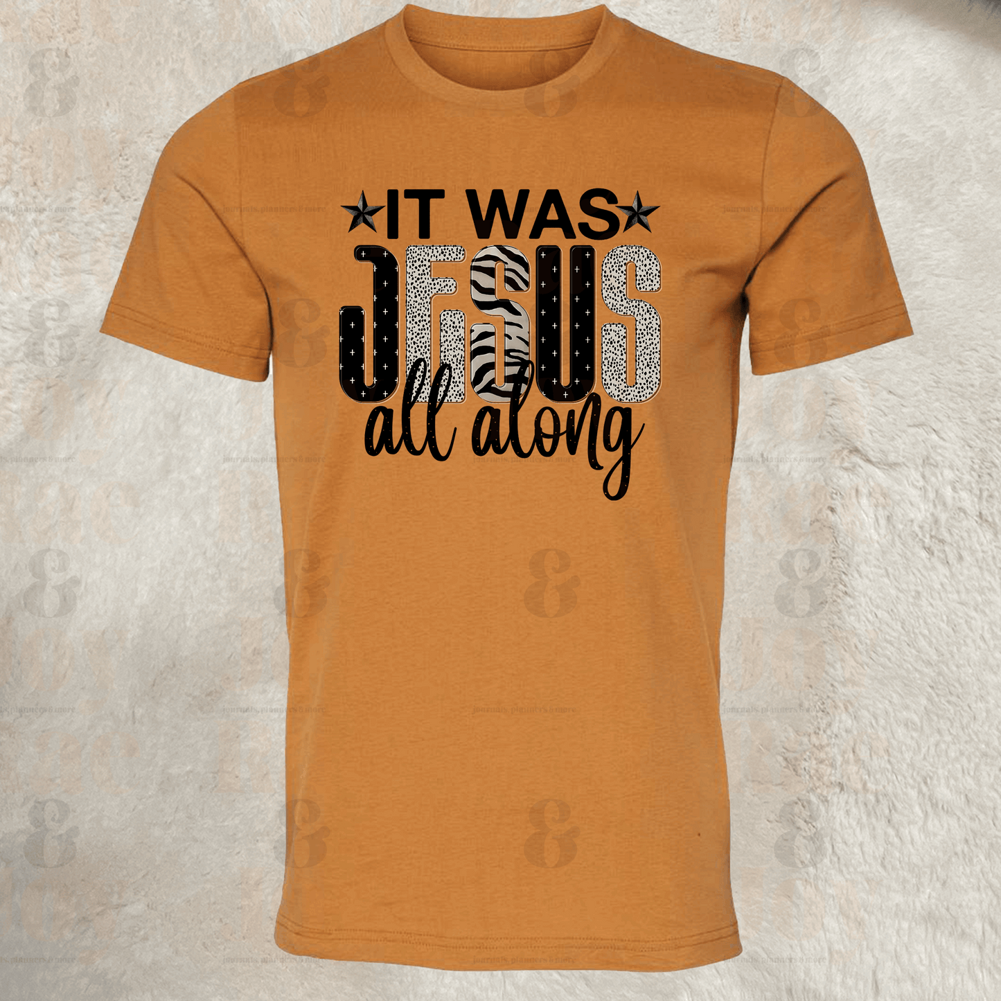 It Was Jesus All Along – Bold Christian T-Shirt – Bella+Canvas 3001 Unisex Tee Toast
