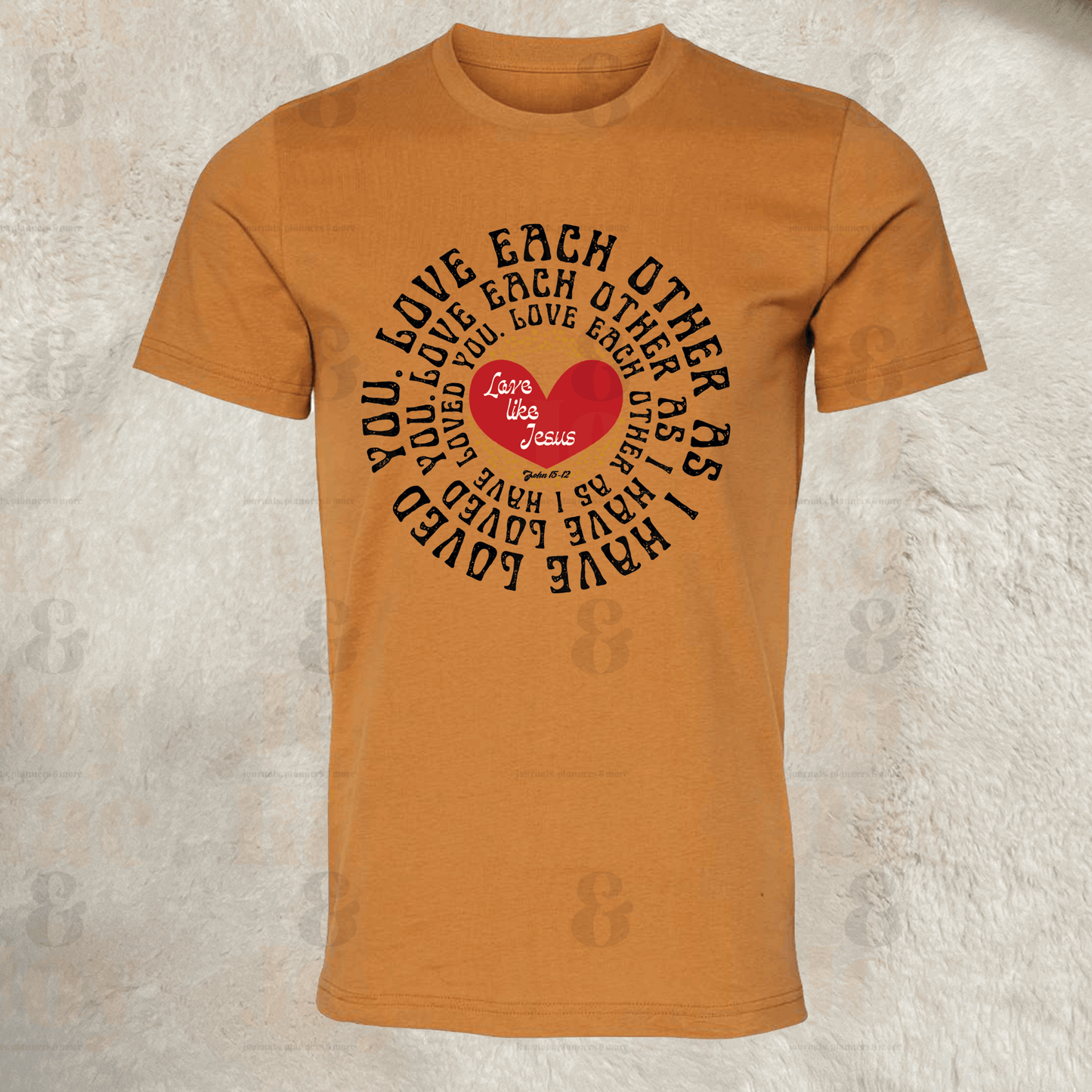 Love Each Other As I Have Loved You – Christian T-Shirt – Bella+Canvas 3001 Unisex Tee Toast