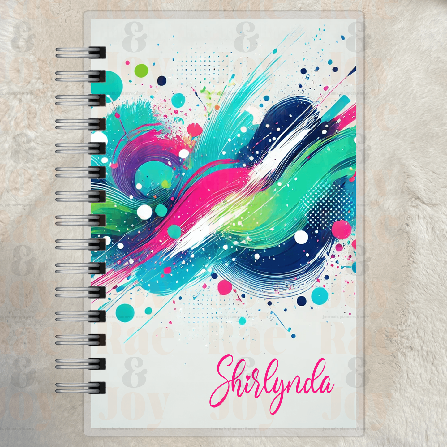 Personalized Mid-Year Planner 2024-2025 - Customizable Cover Options, Monthly Goals & Faith Reflections, Compact 5.5x8.5 - Rae & Joy Journals, Planners & More