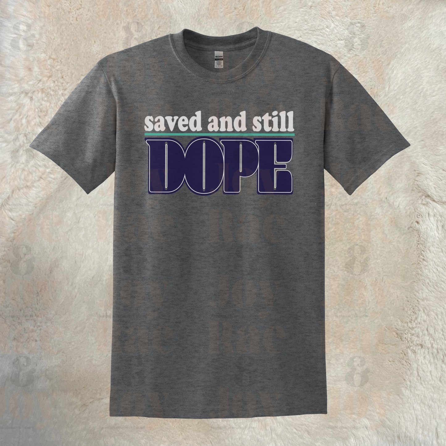 Saved And Still Dope Unisex Christian T-Shirt - Gildan® Softstyle® Dryblend® Solid Heather