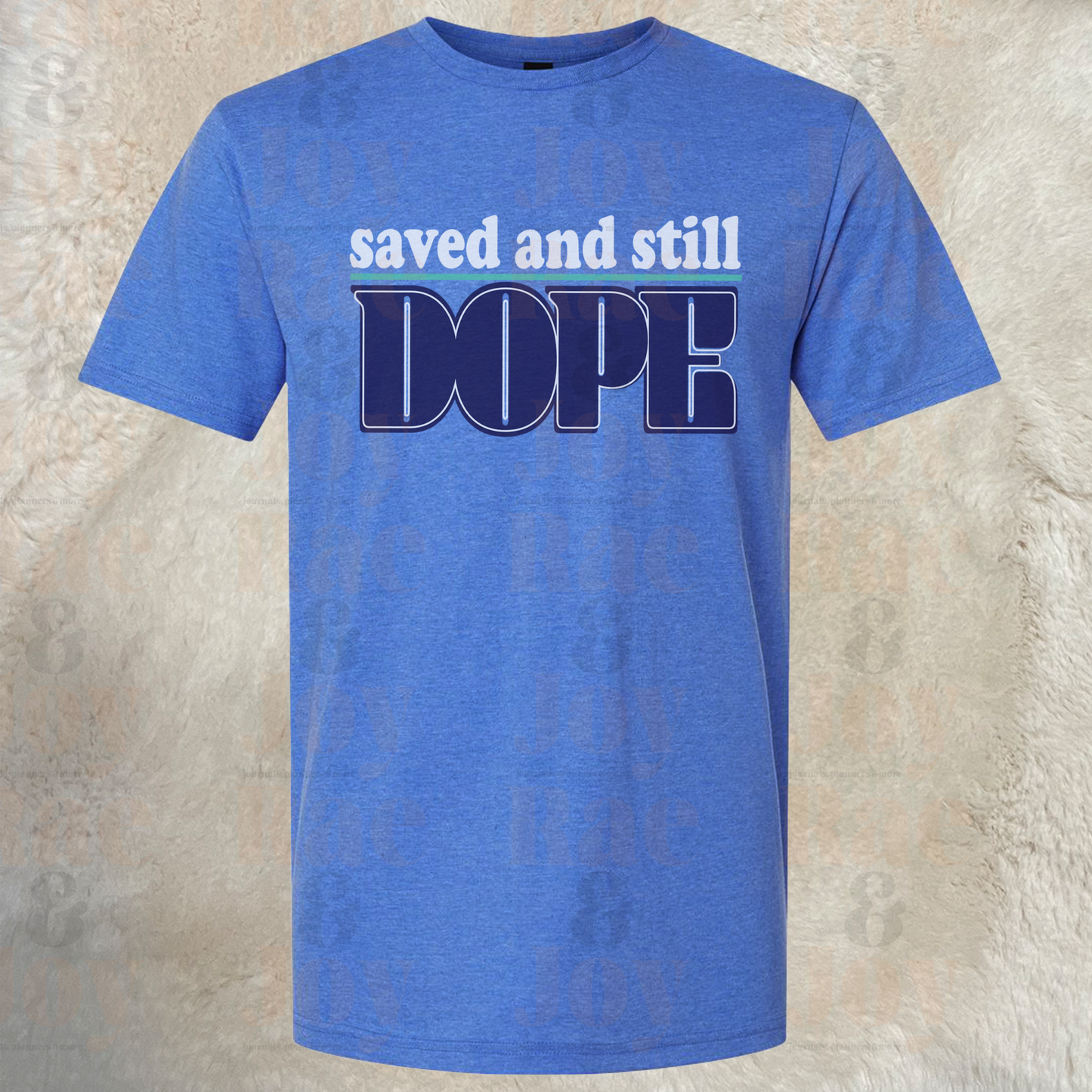 Saved And Still Dope Unisex Christian T-Shirt - Gildan Softstyle® 4 Colors Available Heather Royal