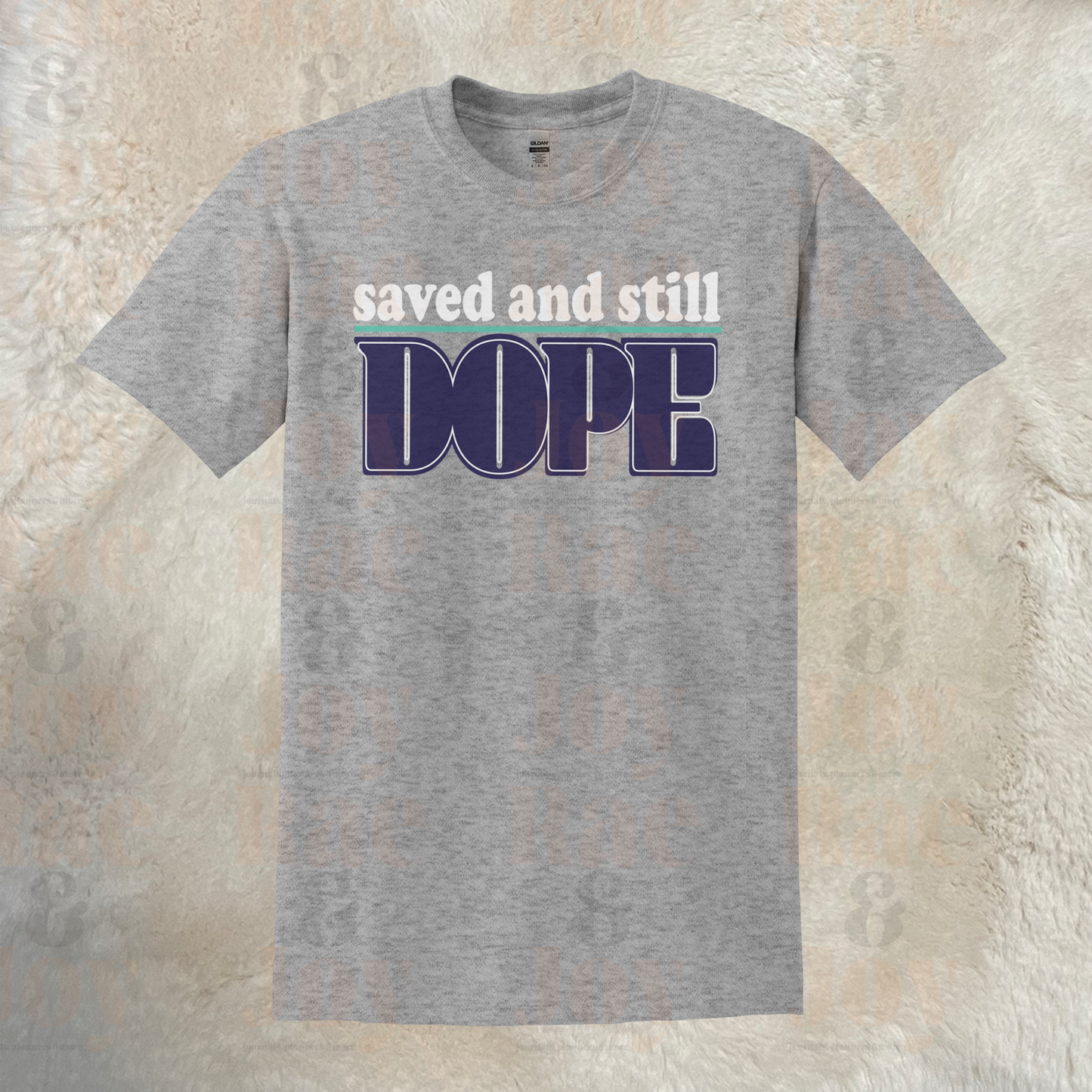 Saved And Still Dope Unisex Christian T-Shirt - Gildan® Softstyle® Dryblend® Solid Heather