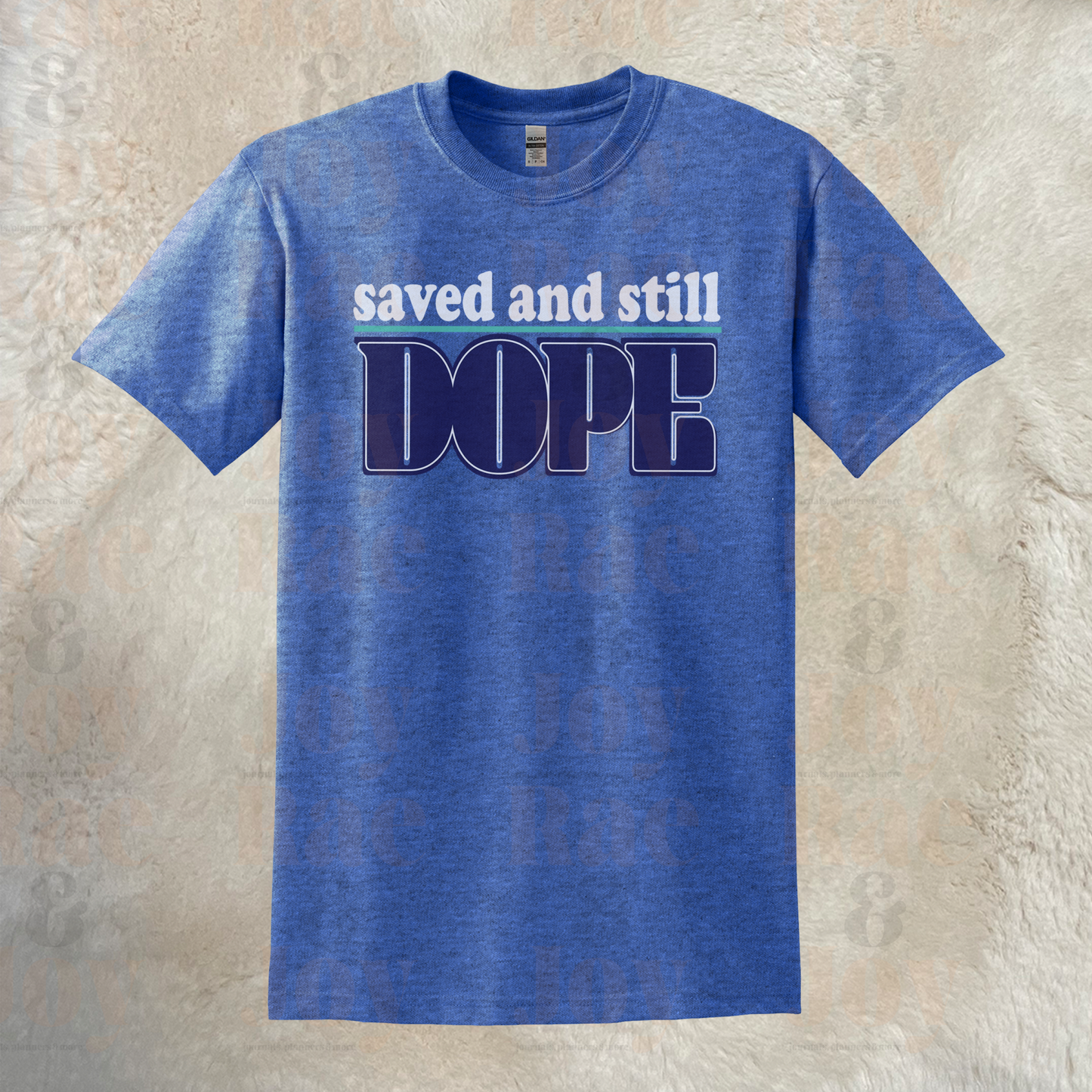 Saved And Still Dope Unisex Christian T-Shirt - Gildan® Softstyle® Dryblend® Solid Heather