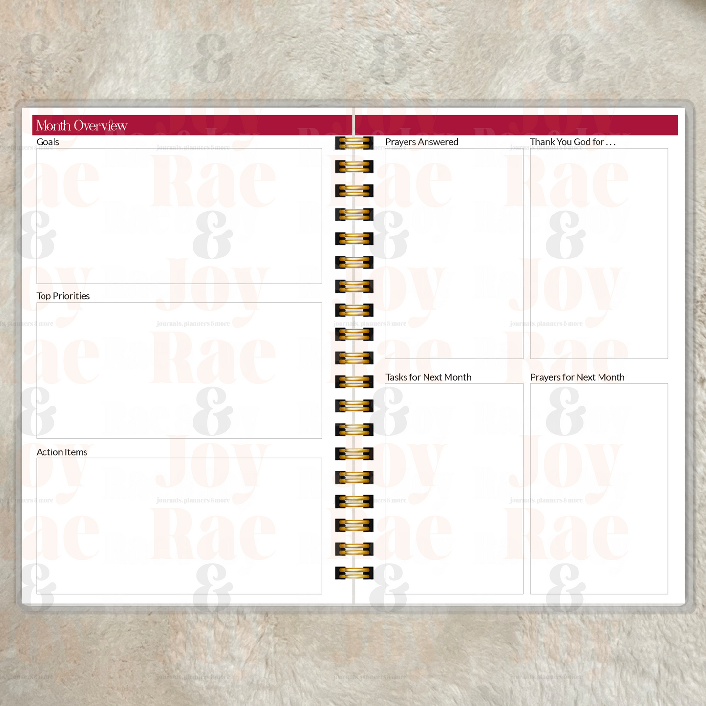 Walking in Favor: Personalized 12-Month Christian Planner – Custom Start Date & Cover Name 130 Pages 5 Color Options