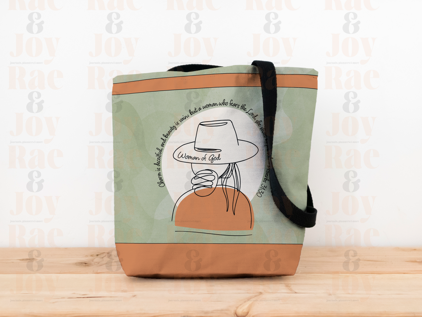 Woman Of God Boho Tote Bag – 14’’X16’’ | Double Lined Proverbs 31:10 Faith-Inspired Design T-Shirts