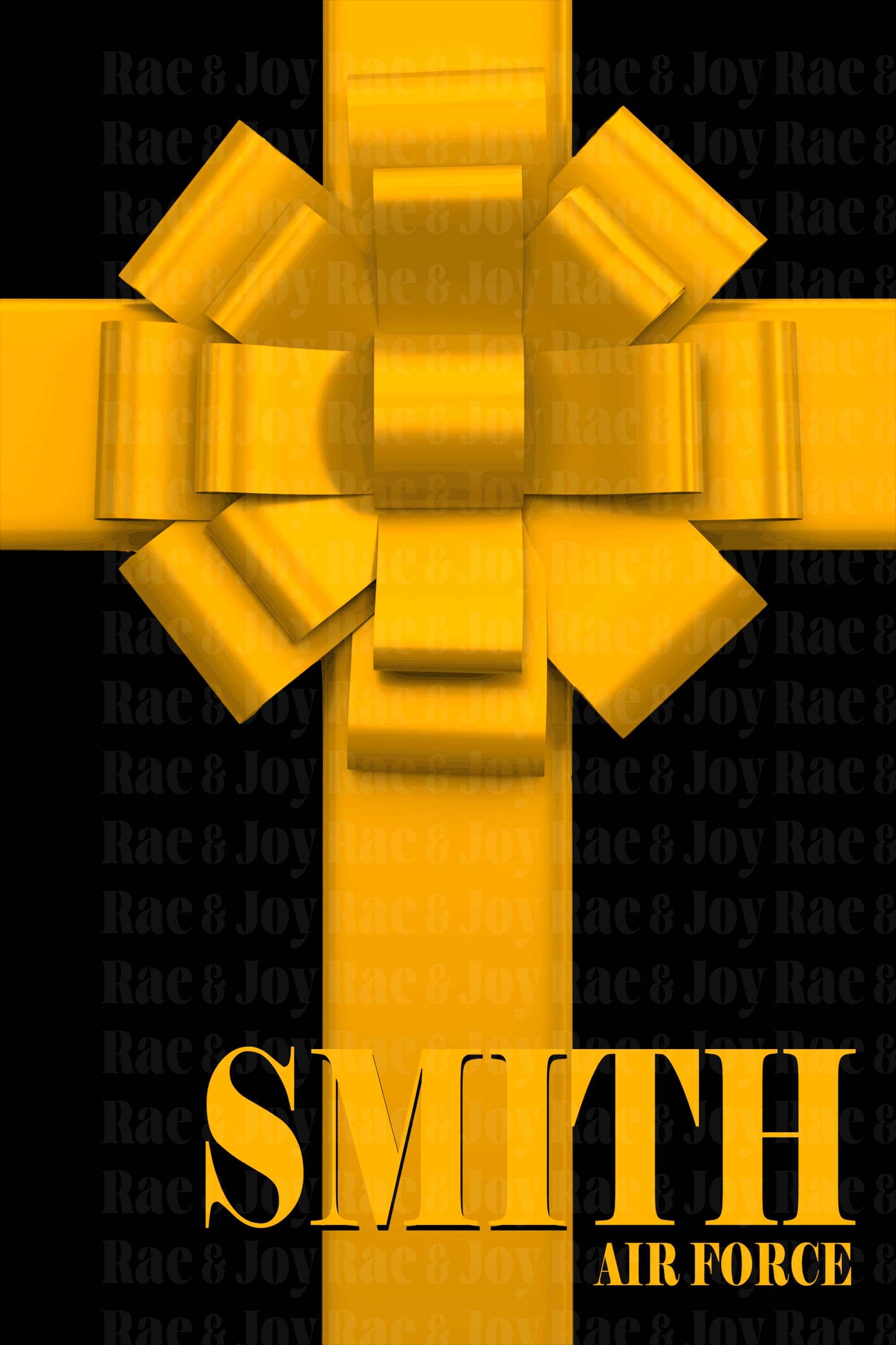 Personalized Yellow Ribbon Deployment Flag/Small Air Force / Small/12X18 Military