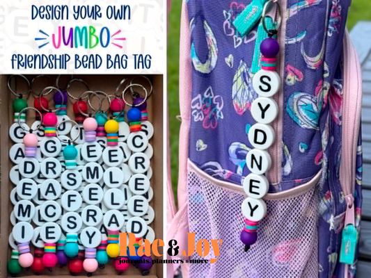 Rae & Joy Selects | Jumbo Beaded Friendship Bag Tag