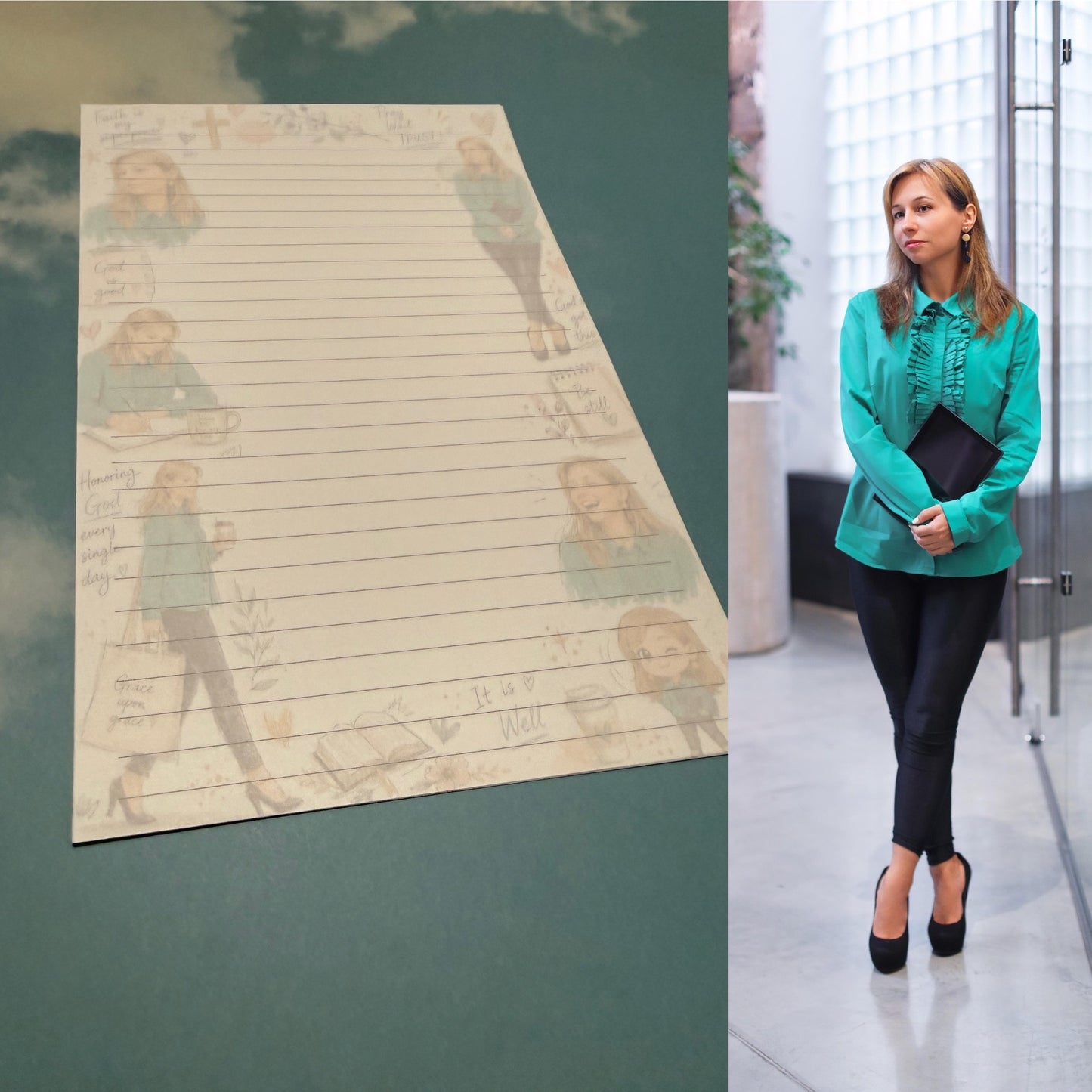 Personalized Sketchbook Style Tear-Away Notepad
