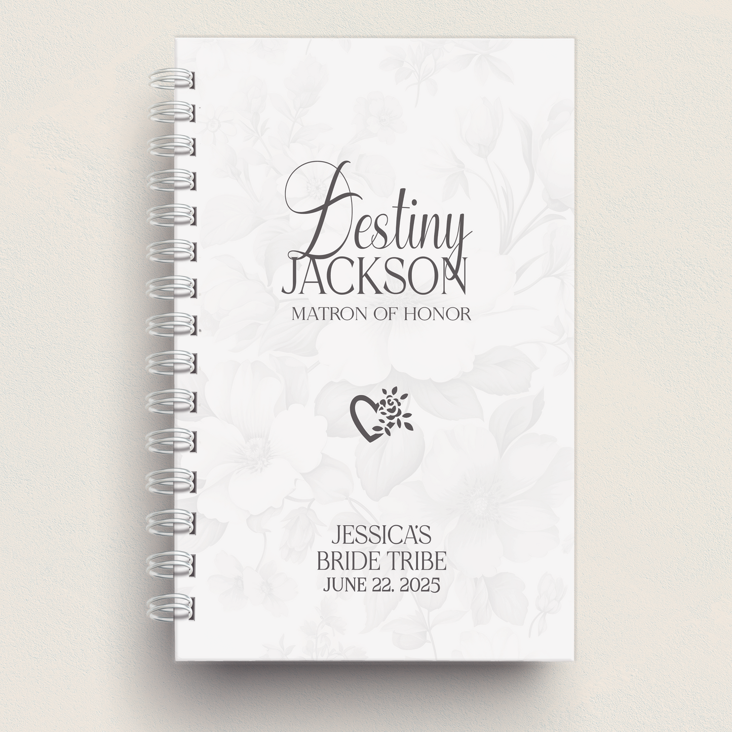 Custom Wedding Party Journal – Personalized Hardcover Gift for Bridesmaids, Maid of Honor, Mother of the Bride & More | Bridal Party Keepsake Porcelain