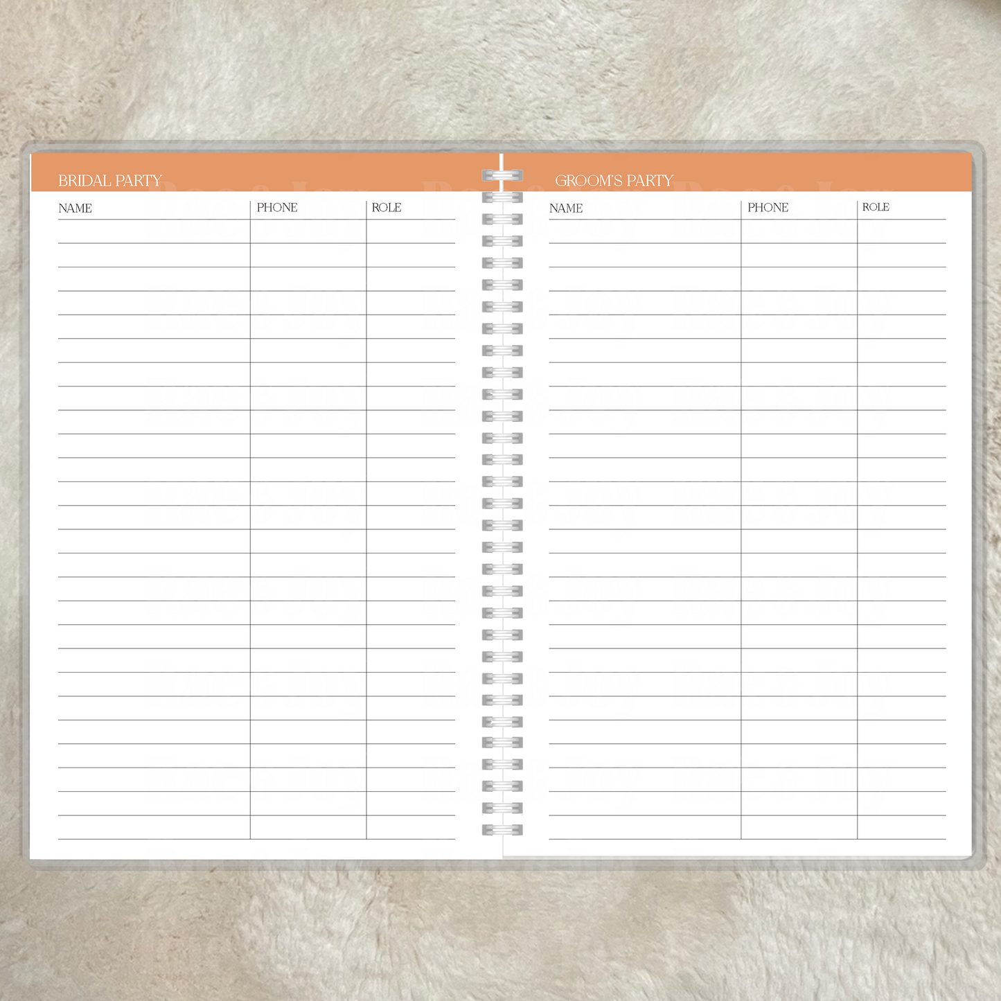 Custom Wedding Party Journal – Personalized Hardcover Gift for Bridesmaids, Maid of Honor, Mother of the Bride & More | Bridal Party Keepsake