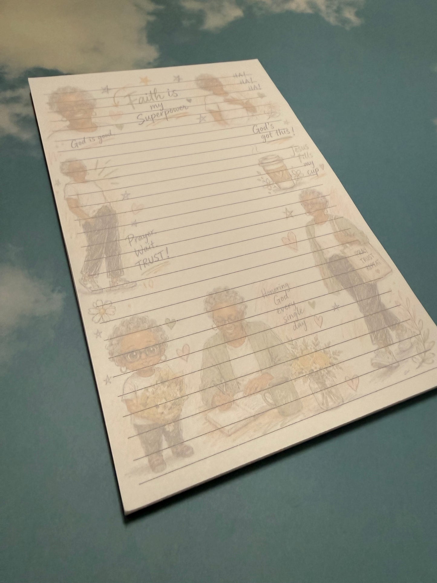 Personalized Sketchbook Style Tear-Away Notepad