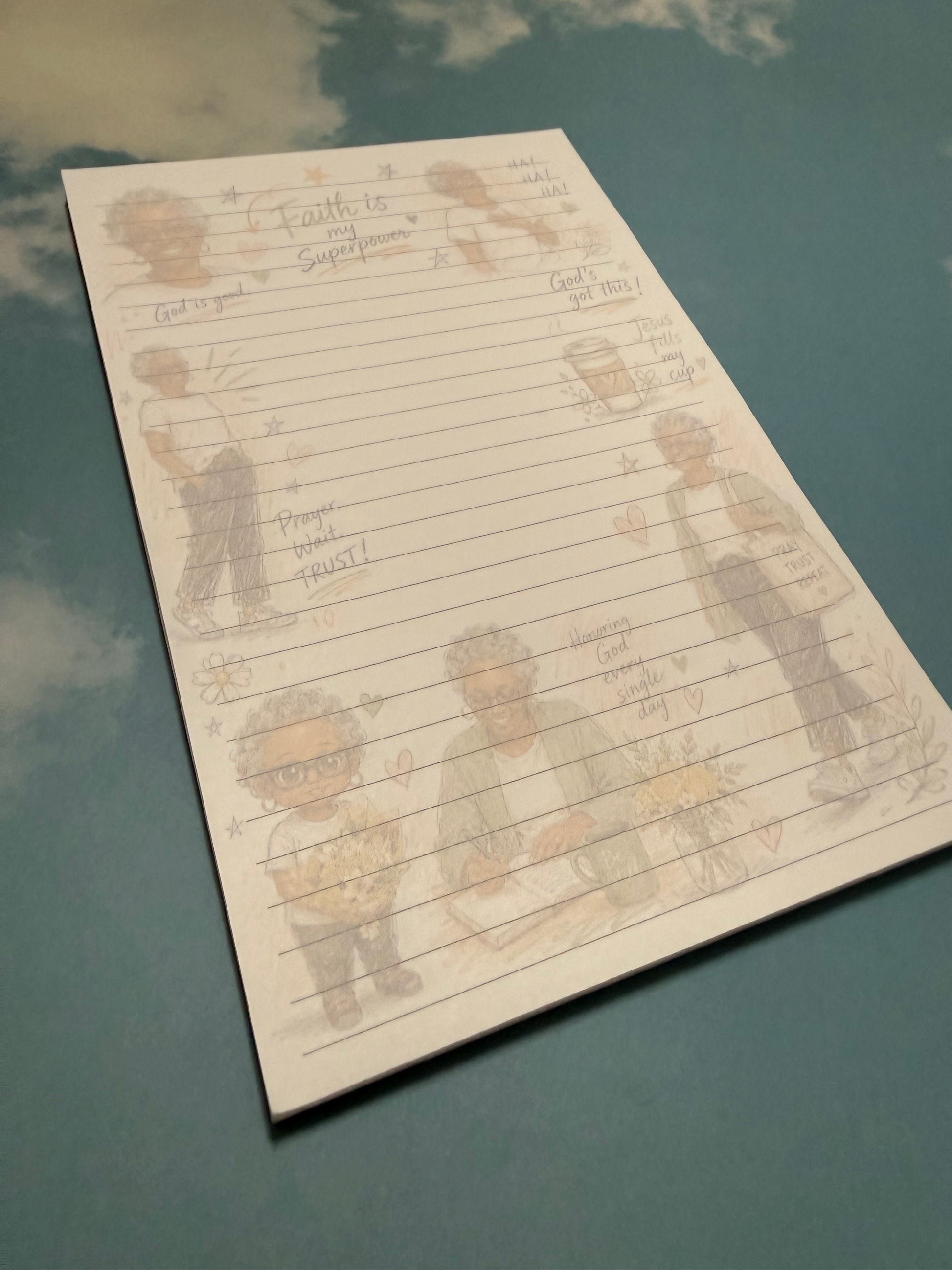 Personalized Sketchbook Style Tear-Away Notepad