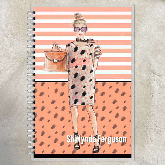 Fearfully and Wonderfully Made - Personalized Lined Journal with Stylish Cover, 125 Pages, Psalm 139:14, Laminated, 4 Options - Rae & Joy Journals, Planners & More