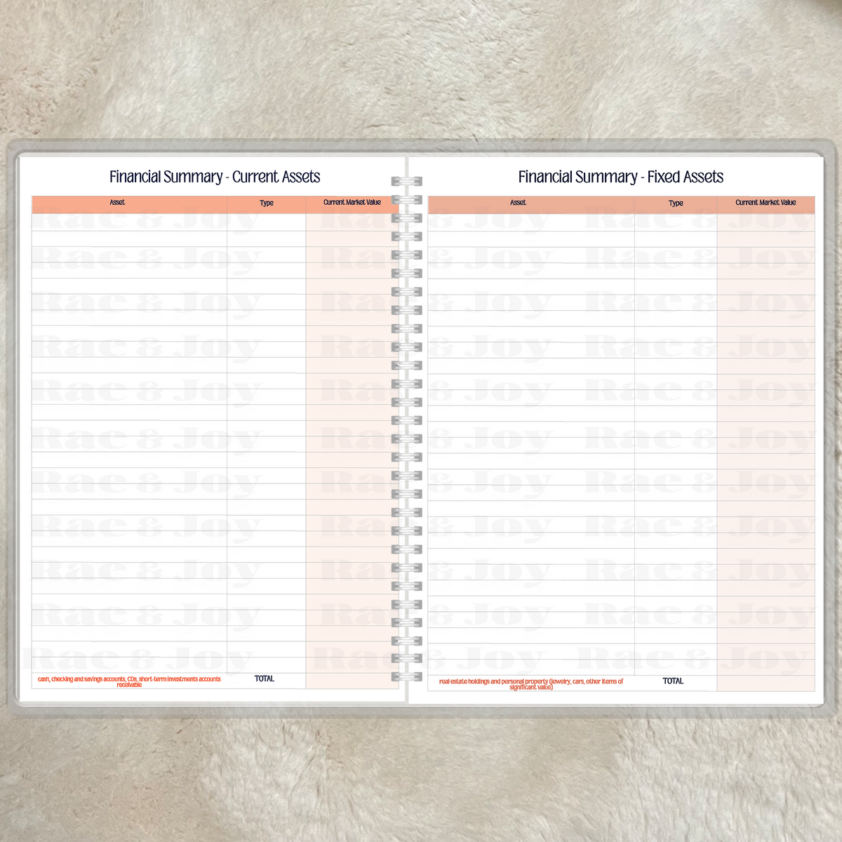 Blessed & Budgeted Financial Planner | 8.5x11 Budget & Spending Tracker