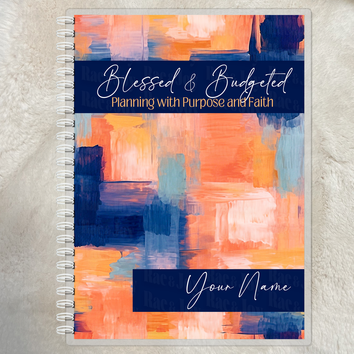 Blessed & Budgeted Financial Planner | 8.5x11 Budget & Spending Tracker