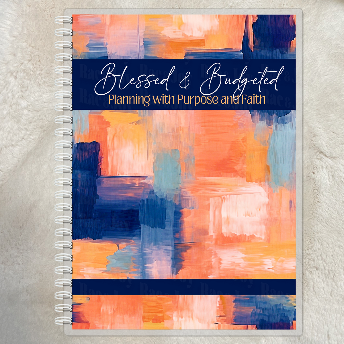 Blessed & Budgeted Financial Planner | 8.5x11 Budget & Spending Tracker