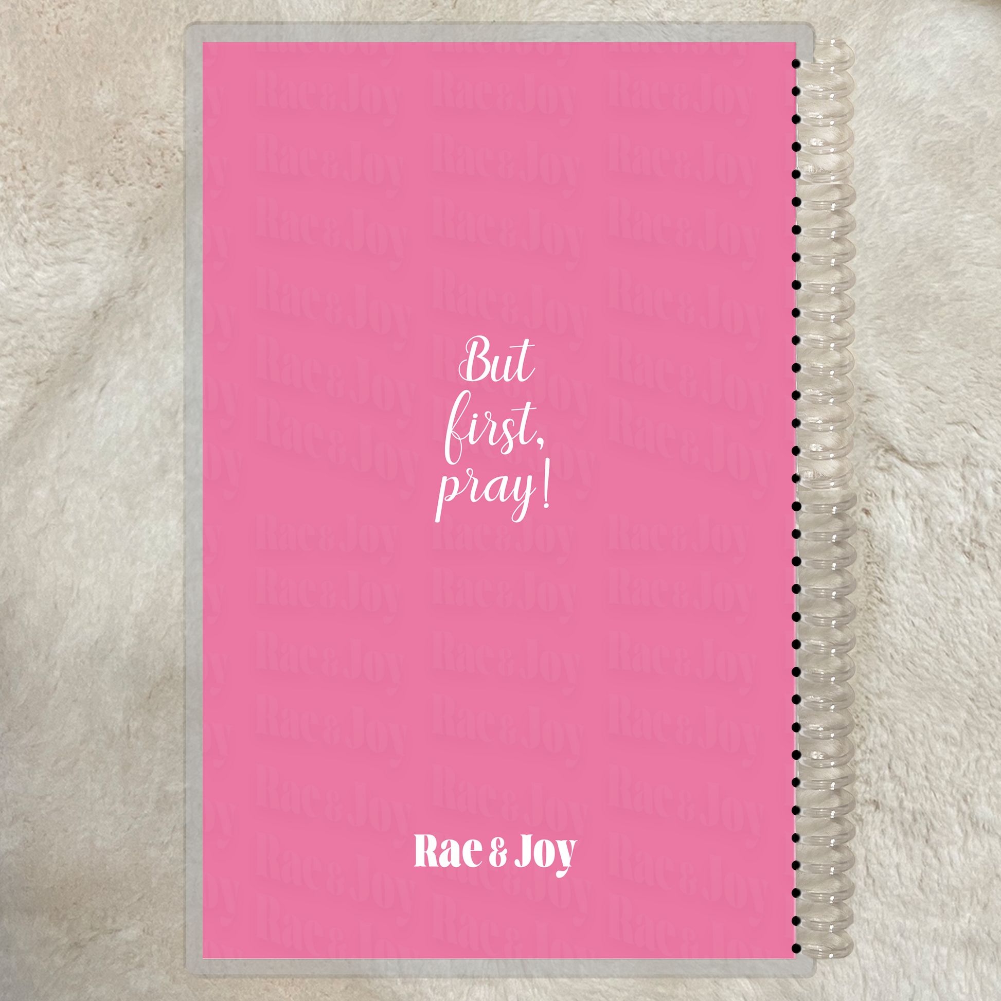 "First, Pray" Floral Watercolor Woman Prayer Lined Journal Woman | Personalized Option - Rae & Joy Journals, Planners & More