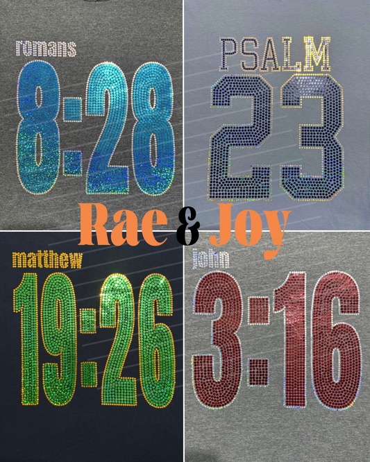 Scripture Sparkle Tees | Ready to Ship