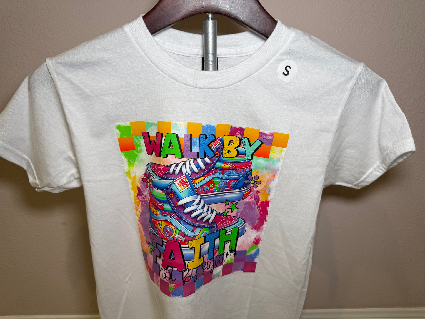 Walk by Faith - Youth T-shirt White - SALE