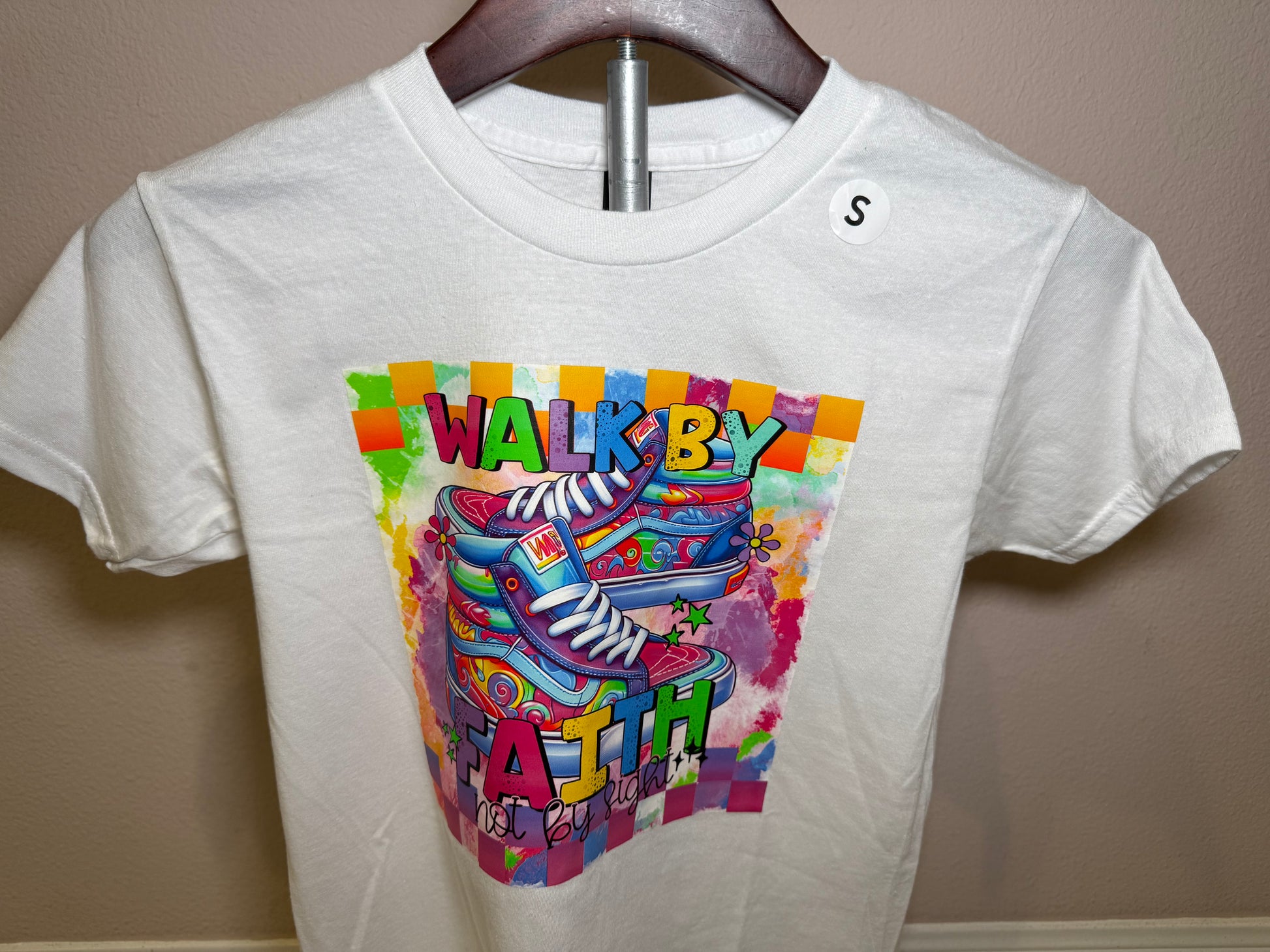 Walk by Faith - Youth T-shirt White - SALE