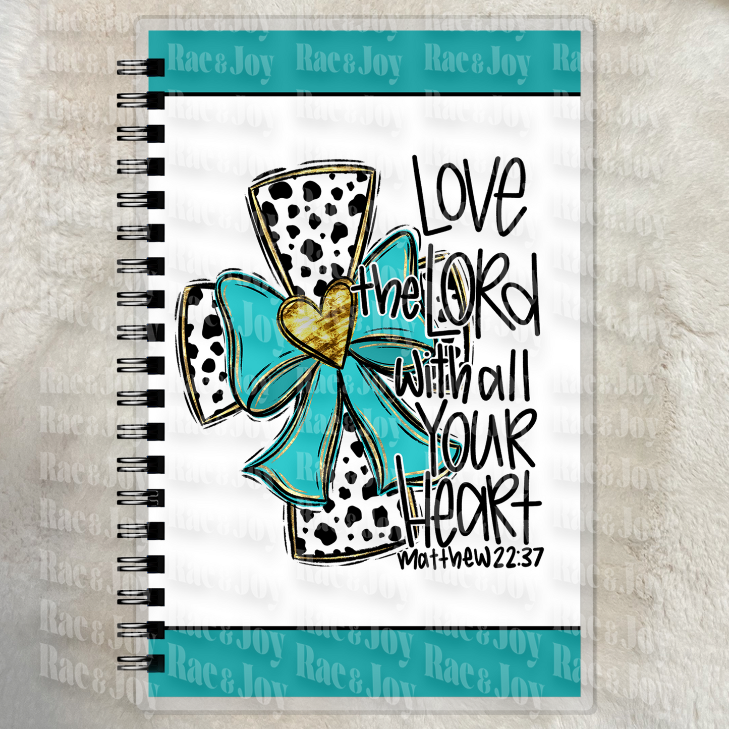Love the Lord With All Your Heart Journal – Matthew 22:37 Christian Lined Notebook (5.5x8.5”)