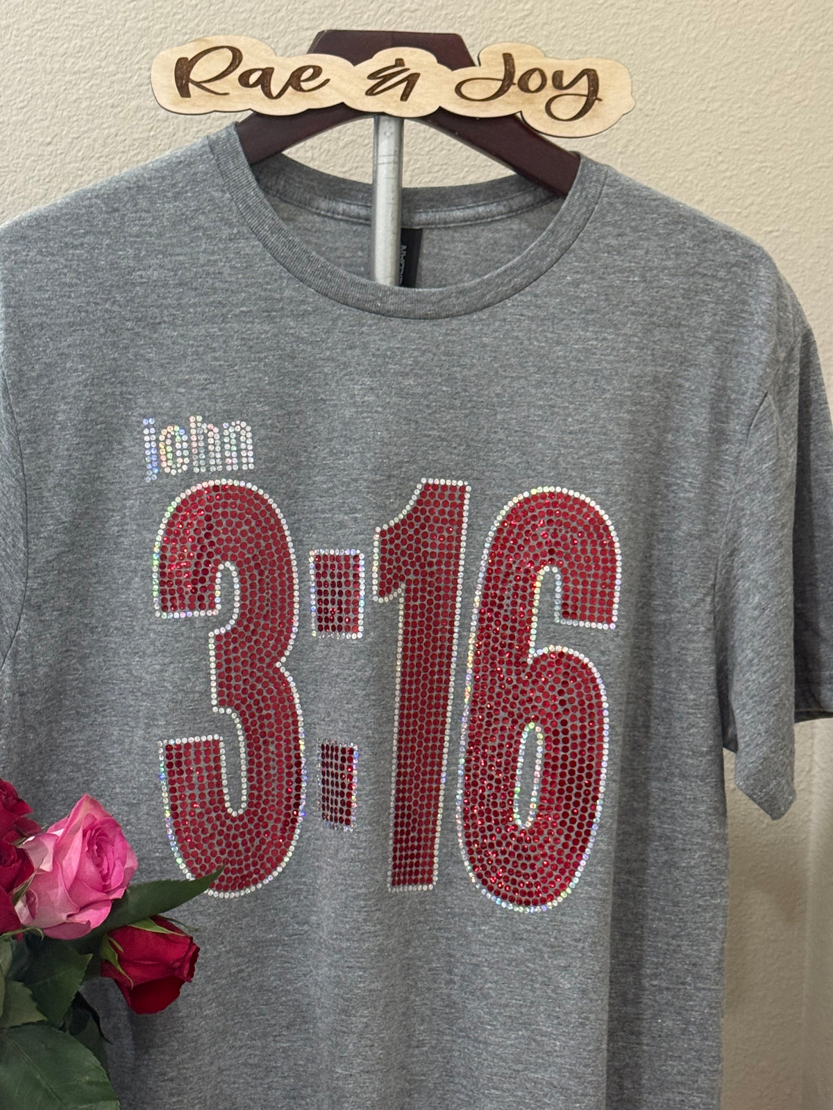 John 3:16 Scripture Sparkle T-Shirt | Christian Faith Tee