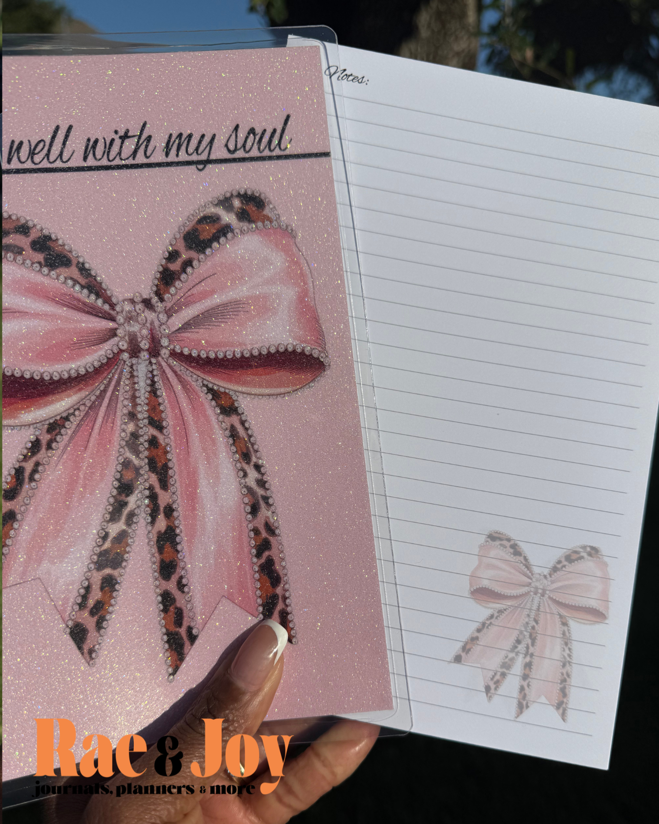 Wire bound faith journal with lined pages by Rae & Joy