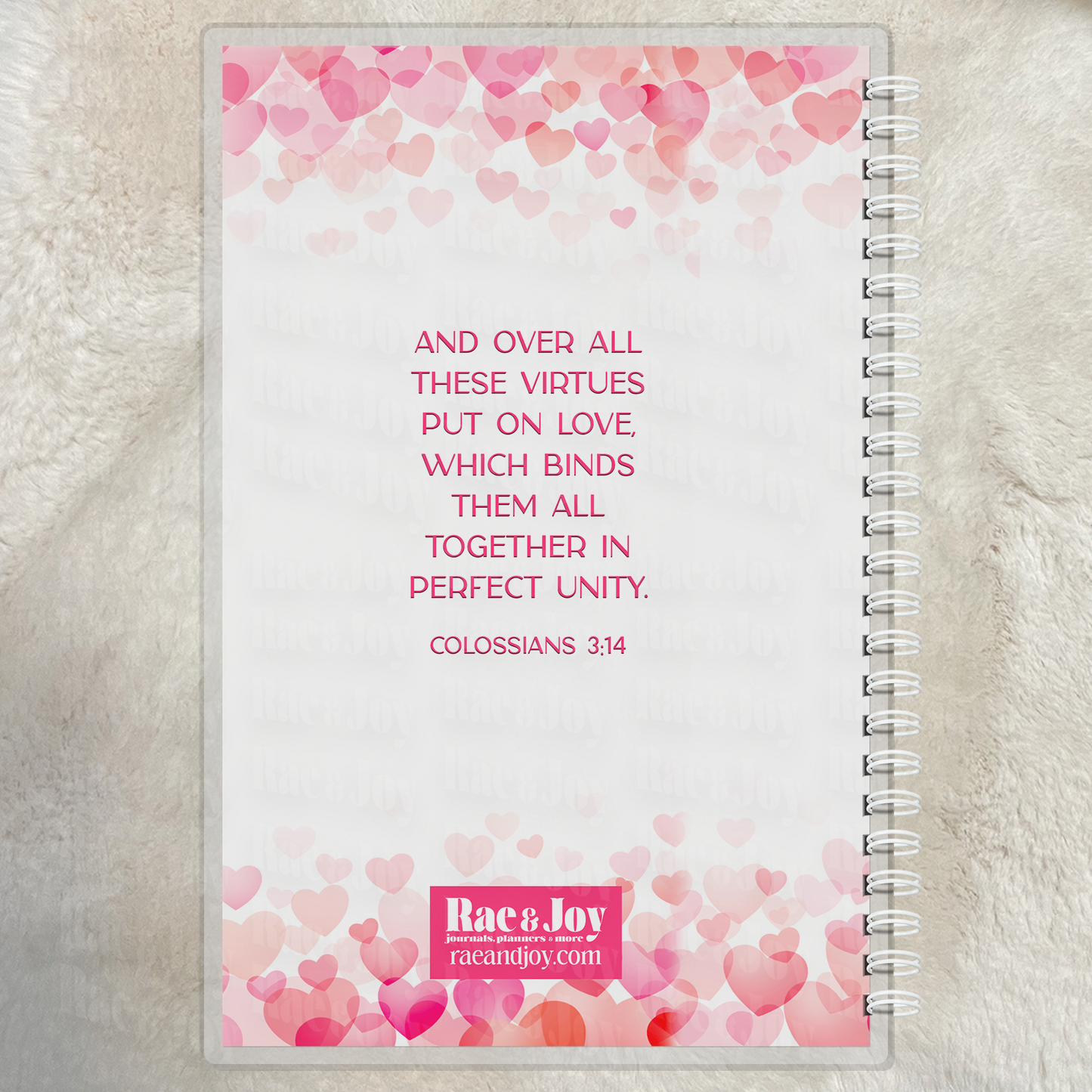Personalized Love Photo Journal – Custom 9 Picture Heart Collage Keepsake – 5.5x8.5 Lined Notebook