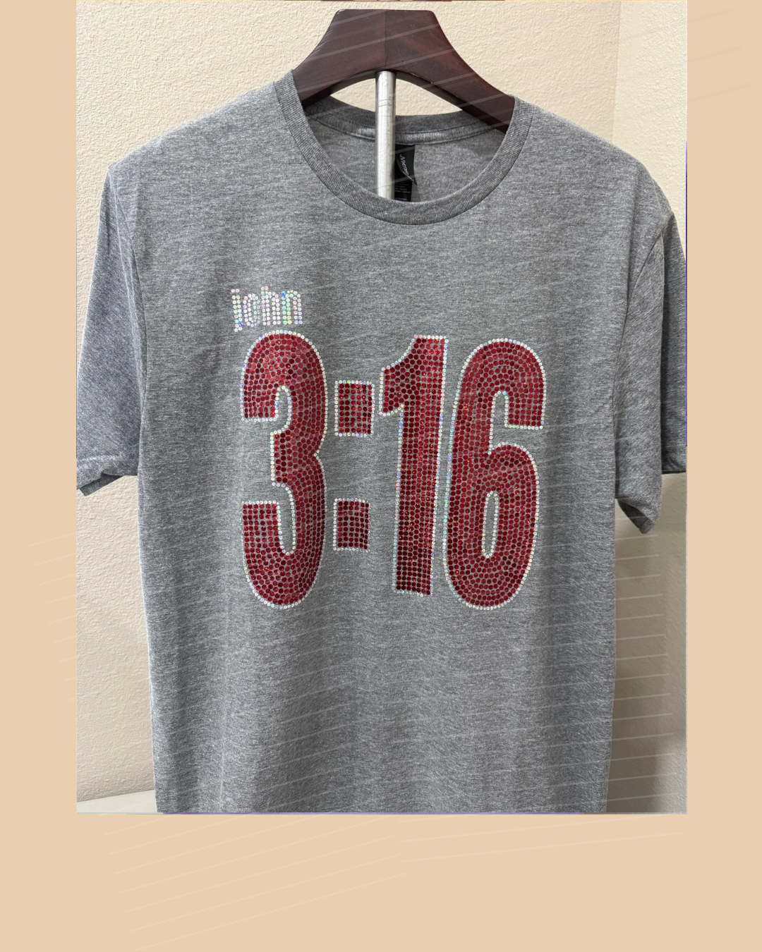 John 3:16 Scripture Sparkle T-Shirt | Christian Faith Tee