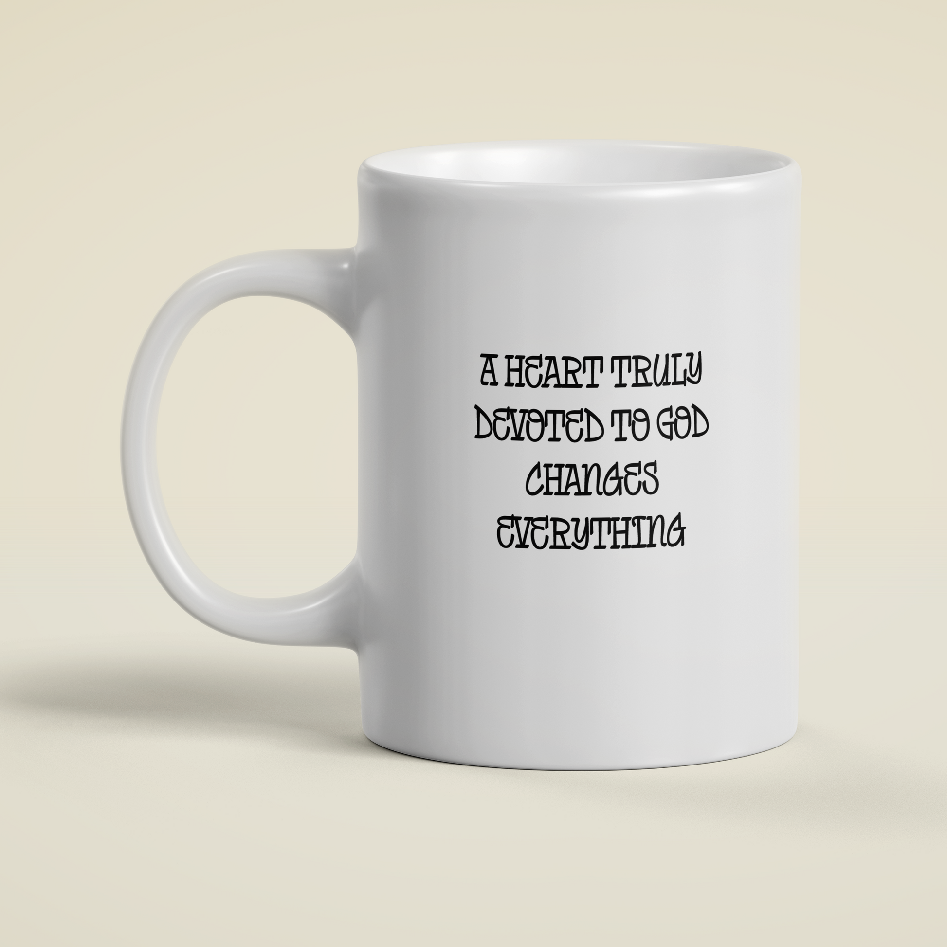 Love the Lord With All Your Heart Mug – Matthew 22:37 Christian Coffee Mug (15 oz Ceramic)