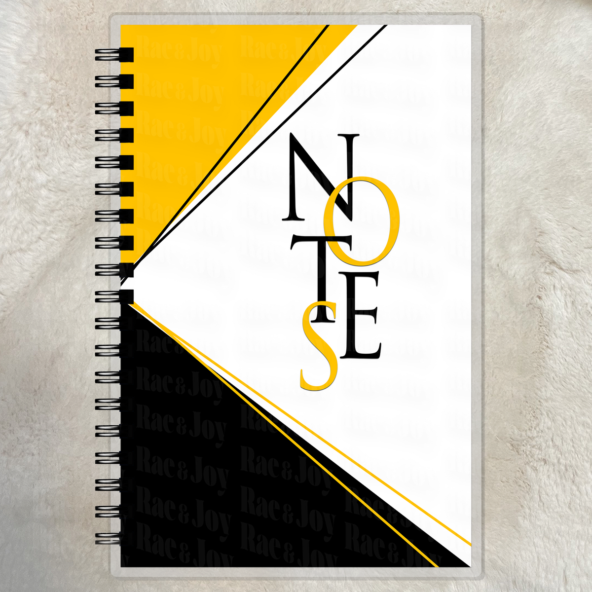 The Color Edit – Lined Notes Journal Black and Gold