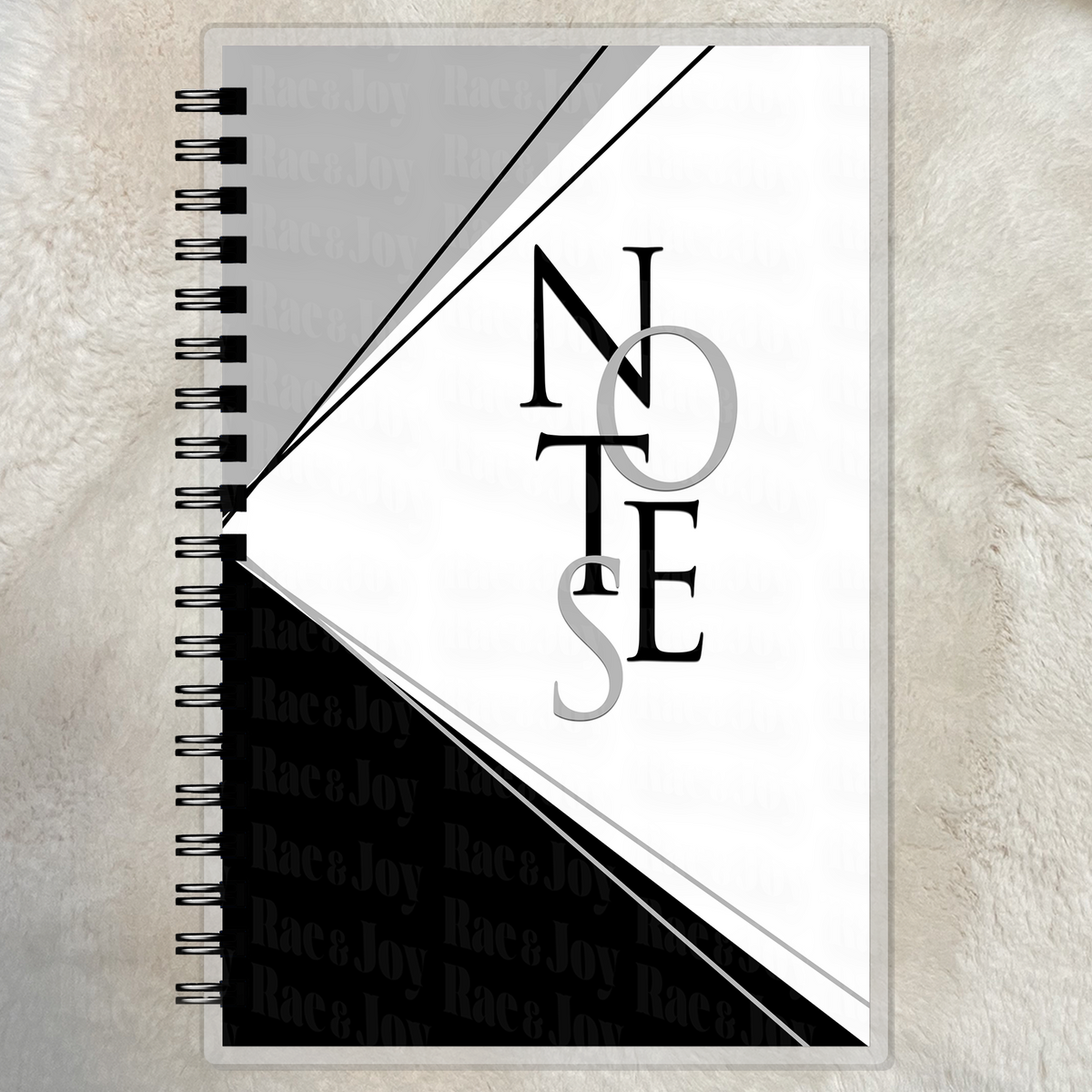 The Color Edit – Lined Notes Journal Black and Silver