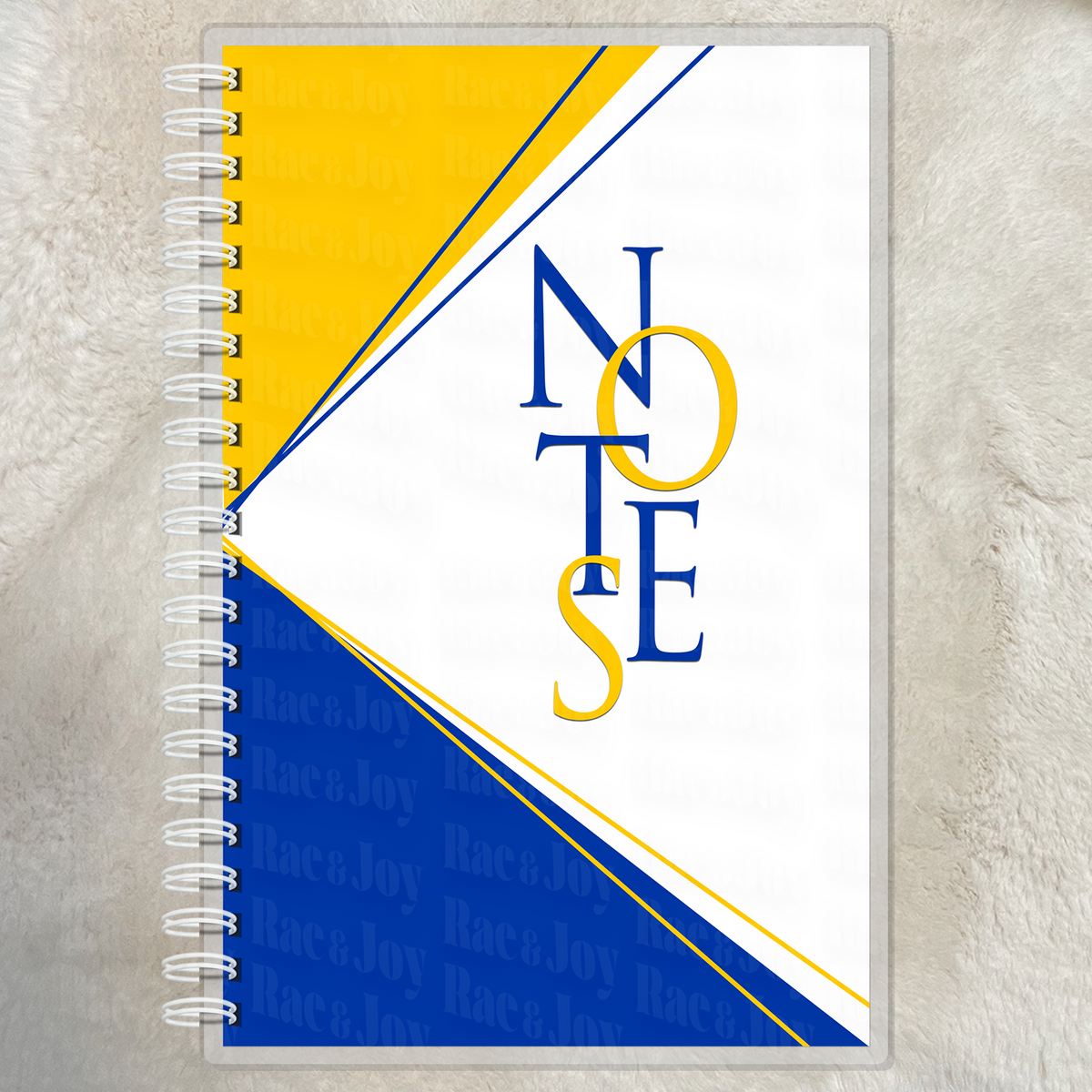 The Color Edit – Lined Notes Journal Blue and Yellow