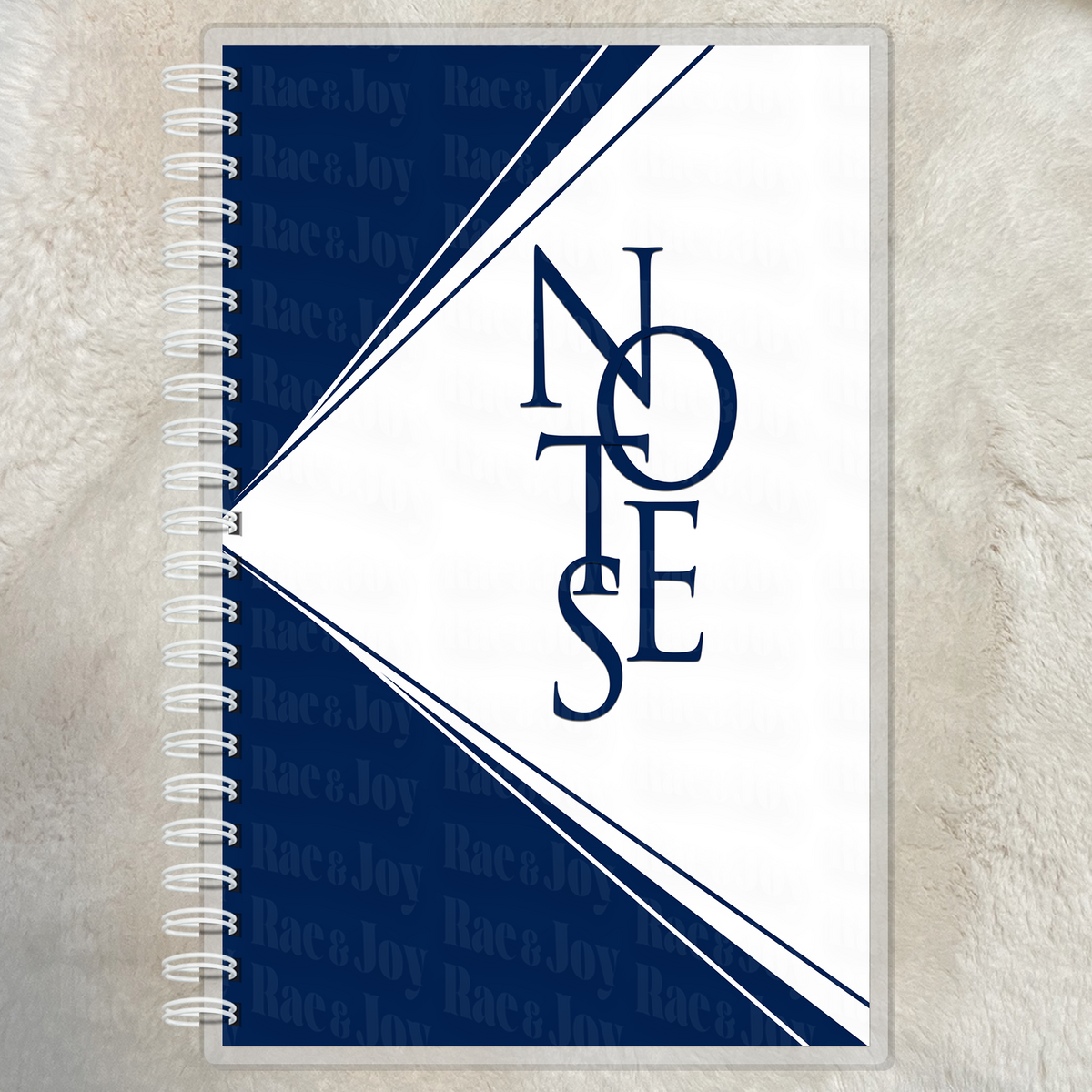The Color Edit – Lined Notes Journal Navy and White